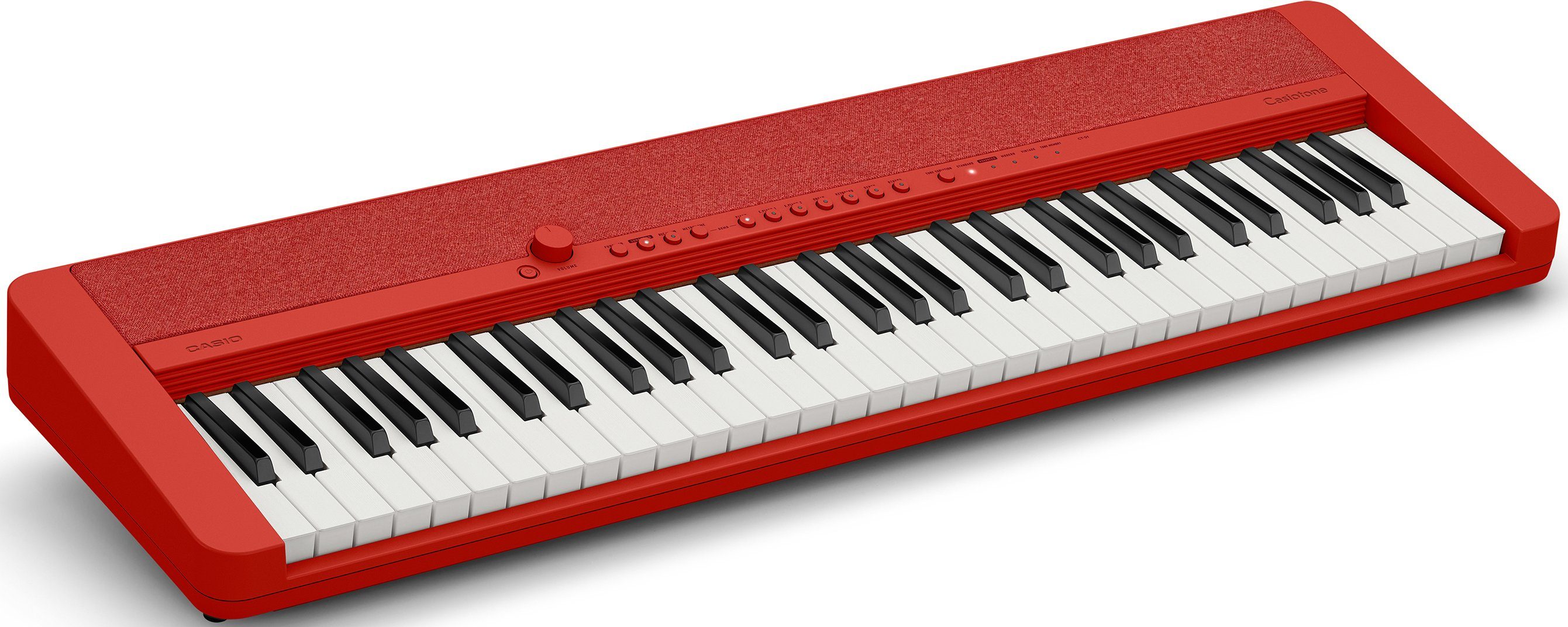 CASIO Home-Keyboard Piano-Keyboard, CT-S1RDSP, ideal für Klanggourmets Piano-Einsteiger und