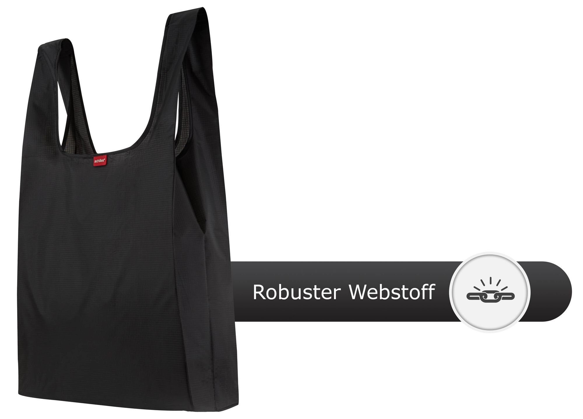 achilles Einkaufsbeutel 2 Stück Einkaufstaschen Falt-Taschen Stabile Trage-Beutel Mehrweg