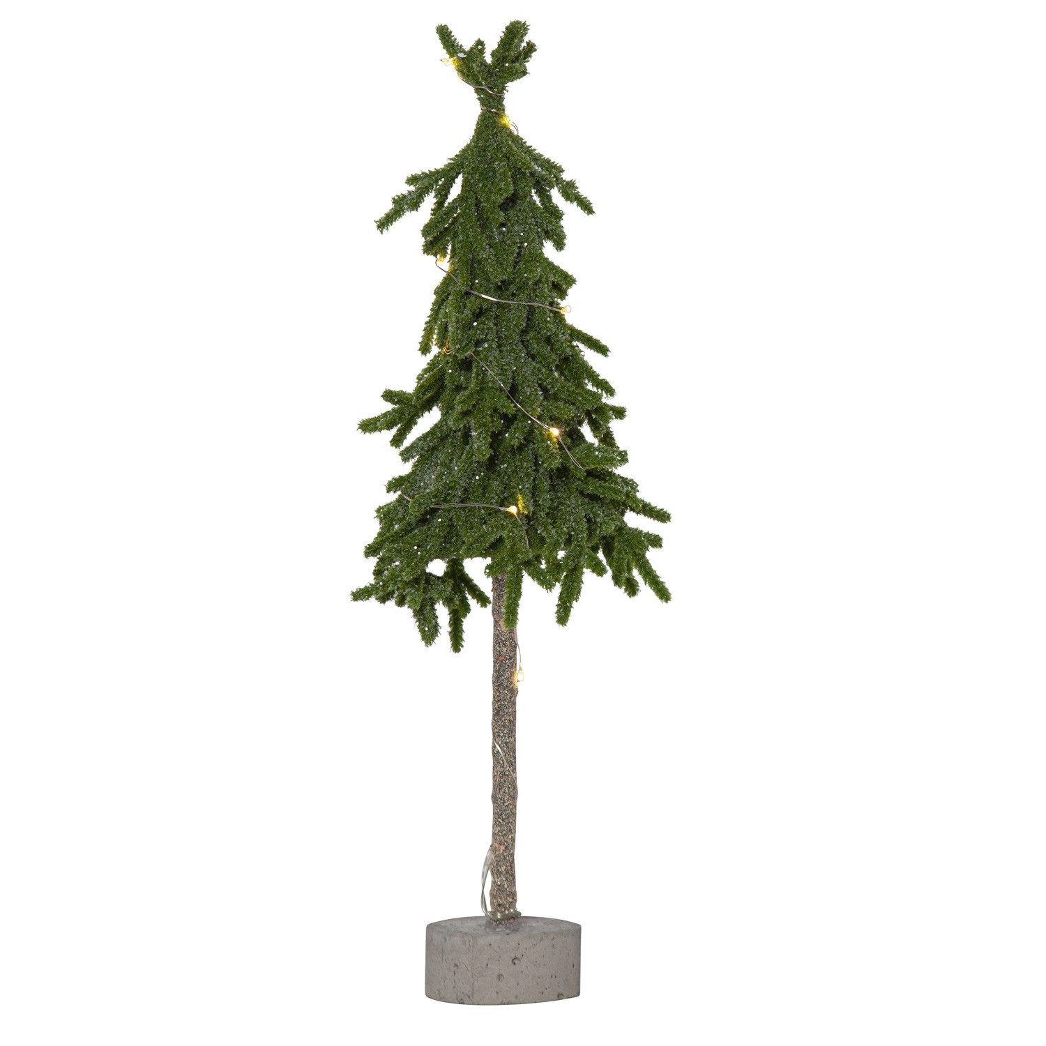 STAR TRADING LED Baum LED Tischbaum Tischdeko 10 warmweiße LED 45cm Adventszeit Batterie