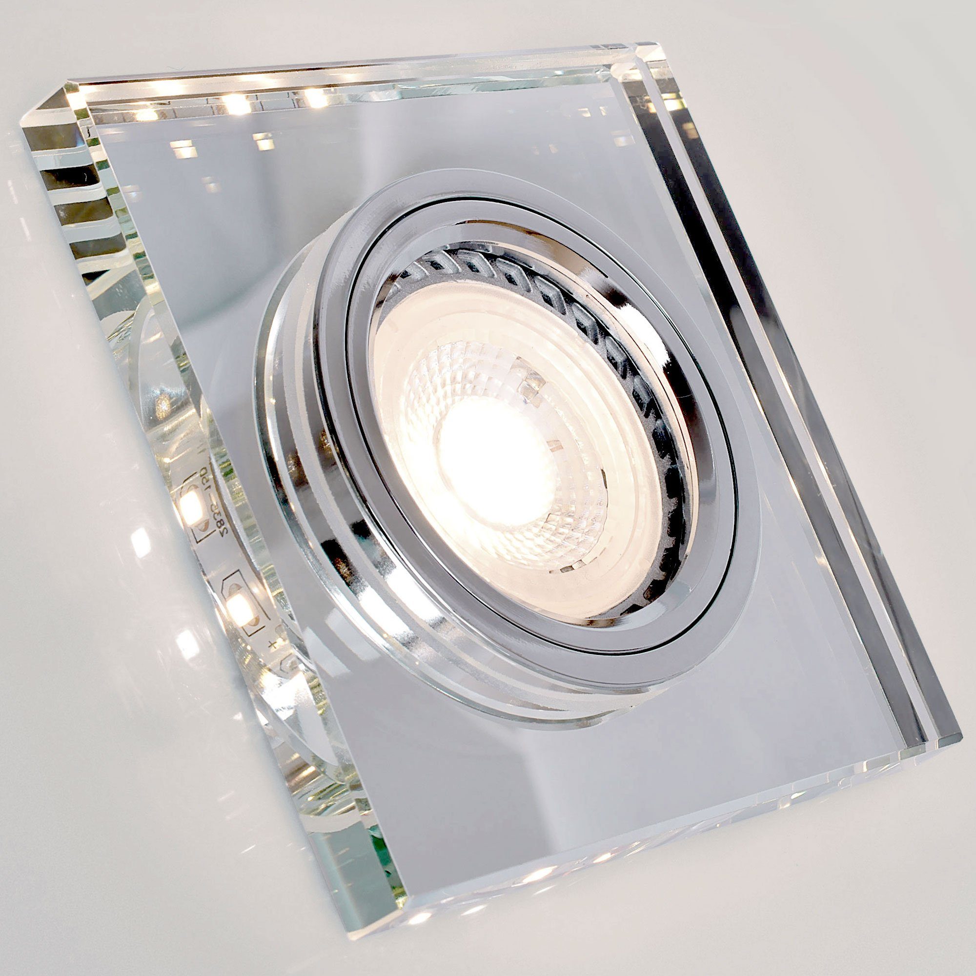 Maxkomfort Einbauleuchte 4111-4112, LED wechselbar, ohne Leuchtmittel, warmweiß, 3000K, einbauleuchte