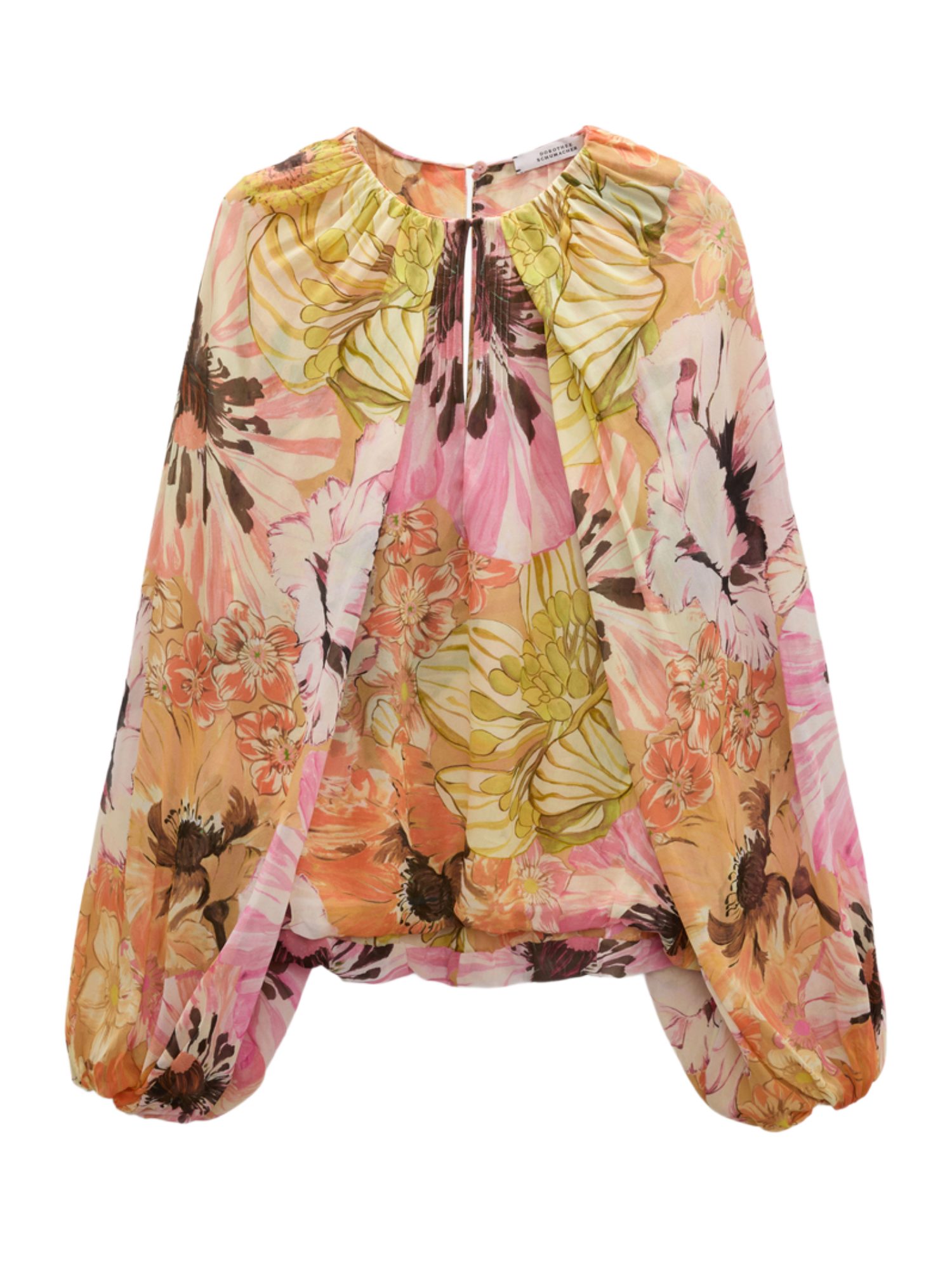 DOROTHEE SCHUMACHER Langarmbluse bunt,Casual,Viskose,Floral,Lang,Casual Fit