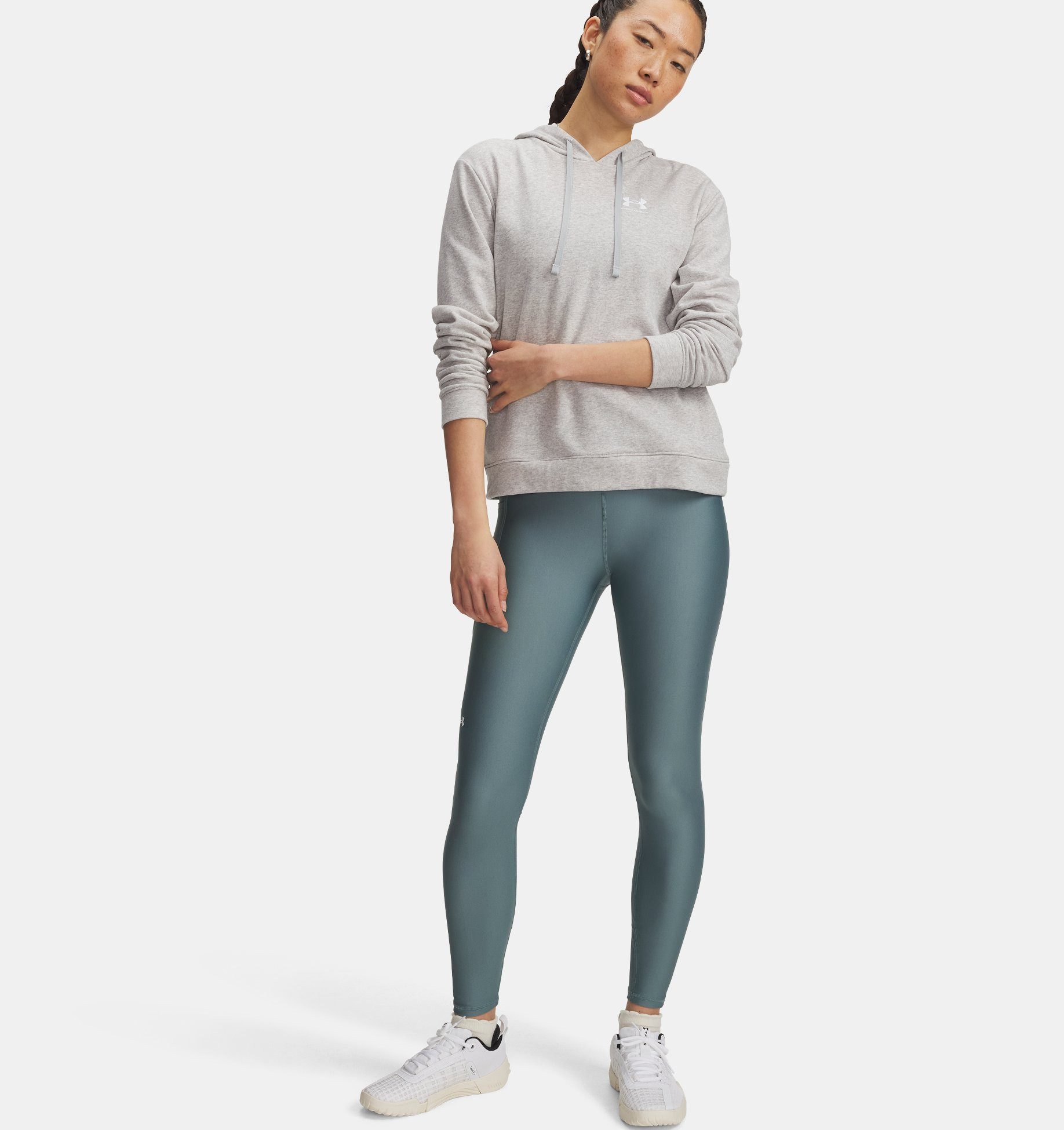 Under Armour® Trainingstights TECH HIRISE LEGGING JASPER BLUE