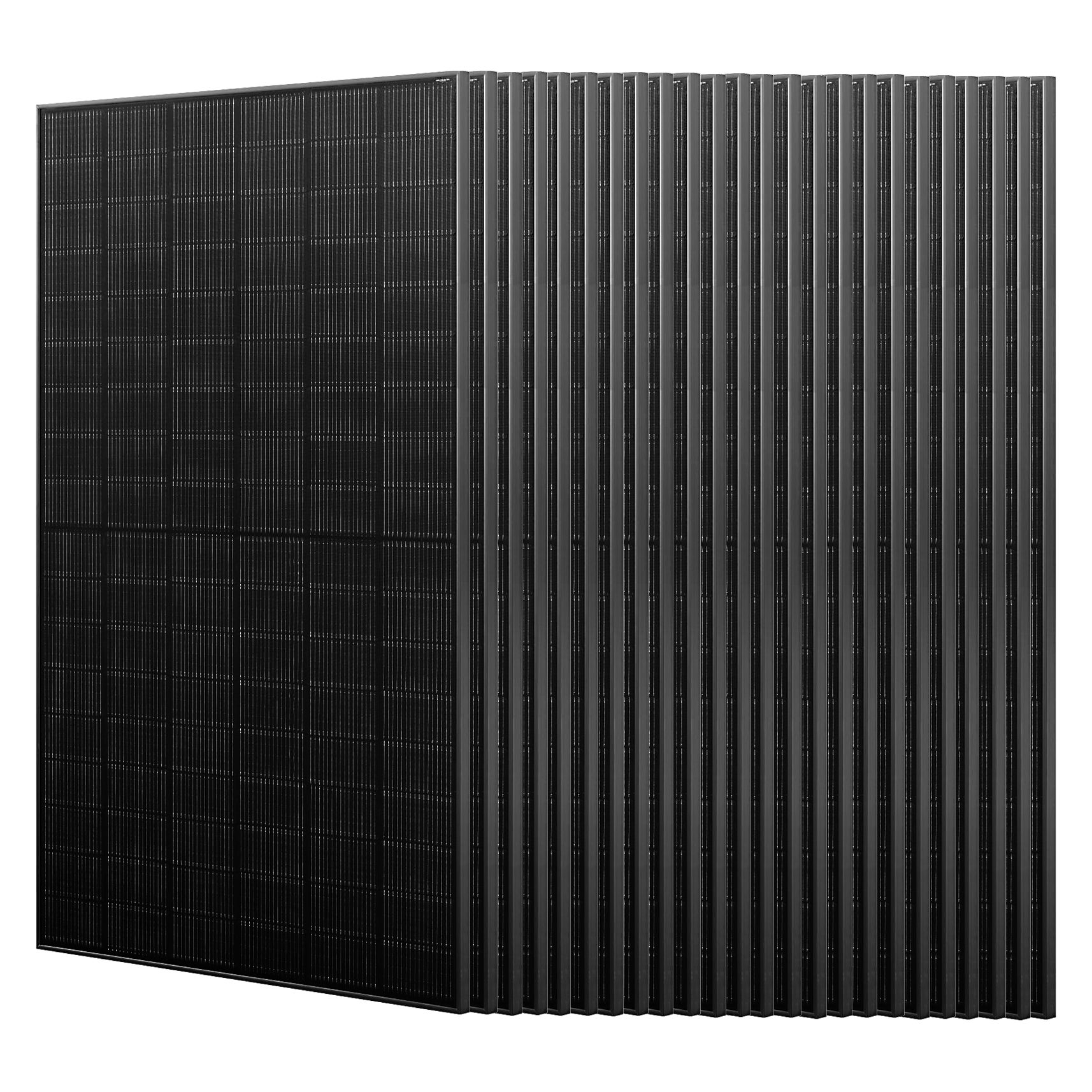 JA SOLAR Solarmodul Solarmodul 455W N-Type Bifazia Glas-Glas, 22.8% Efficiency full black, 455 W, (24-St., 22.8% Moduleffizienz), IP68