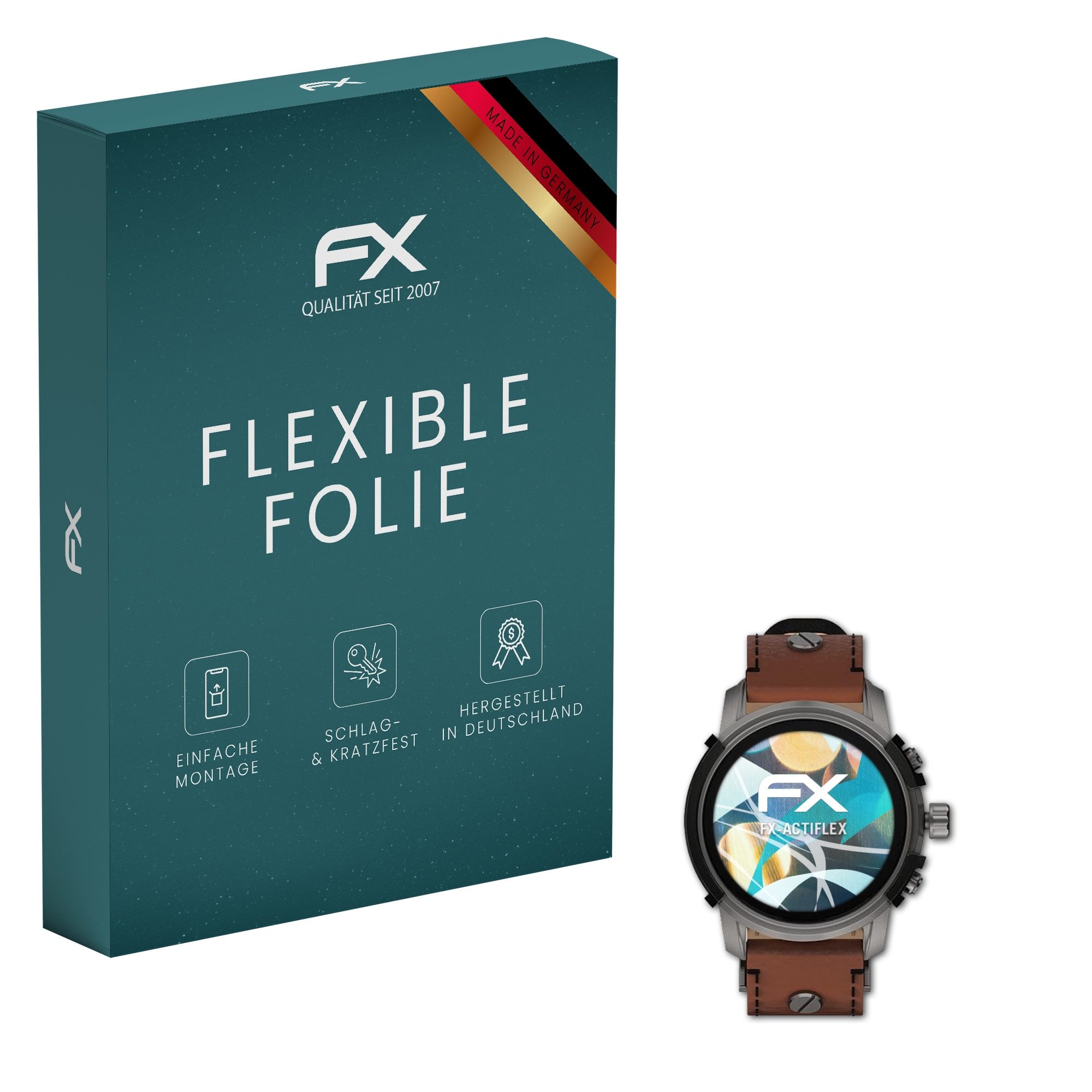 atFoliX Schutzfolie Displayschutzfolie für Diesel Dzt2043, (3 Folien), Ultraklar und flexibel