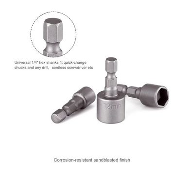 TACKLIFE Bit- und Steckschlüsselset, mit Chrom Vanadium Stahl 120x102x20mm