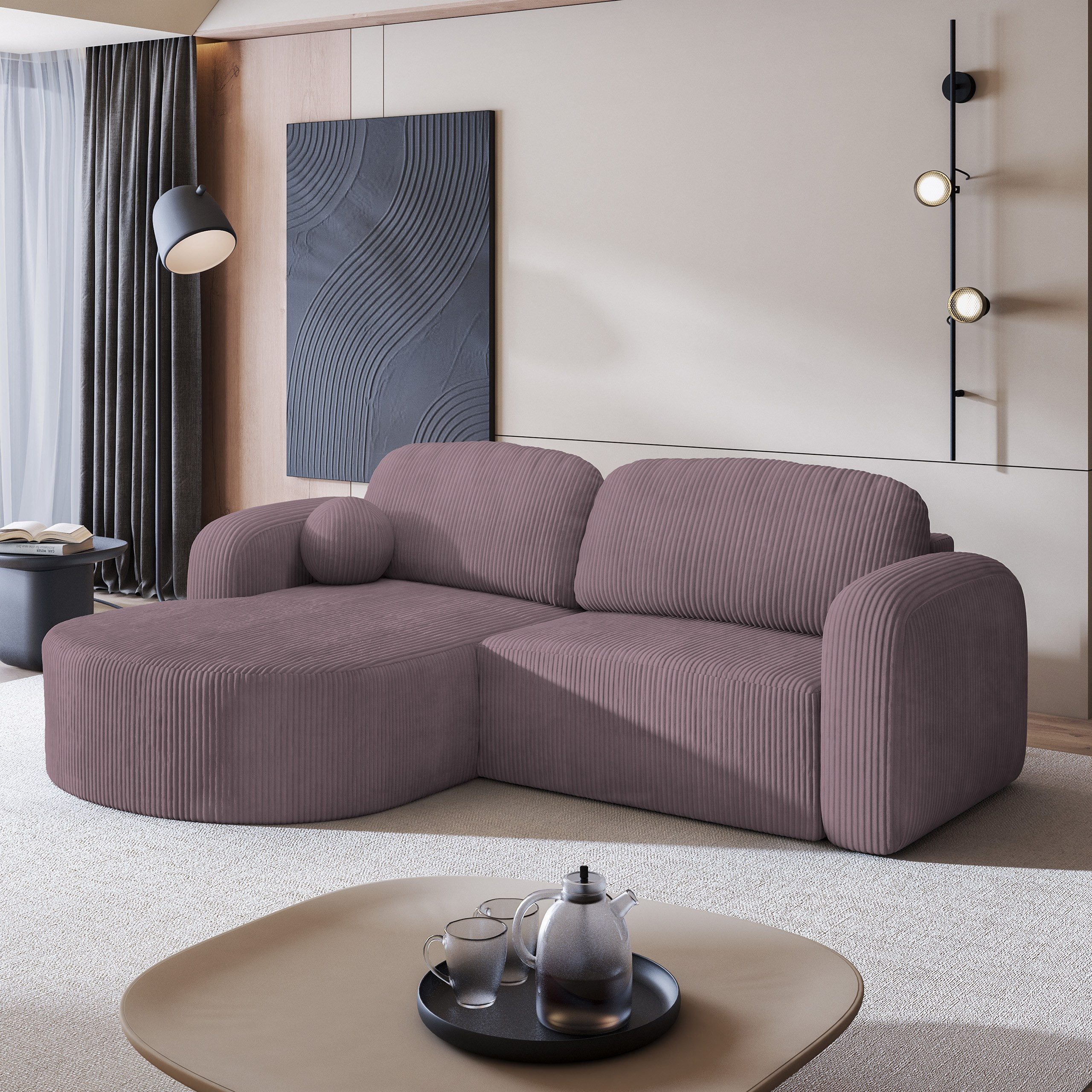 Masseno Ecksofa AMILIA mit Schlaffunktion L-Form, günstig online kaufen