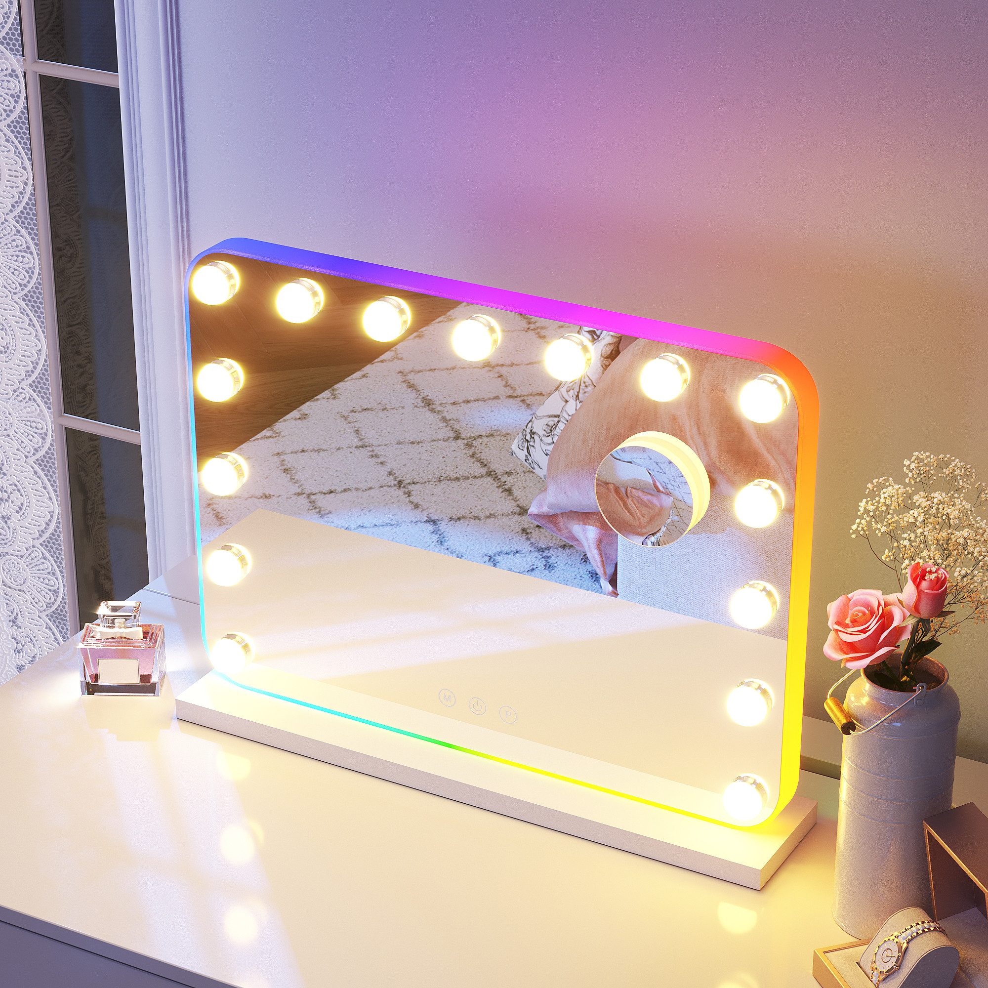 SONNI Schminkspiegel Kosmetikspiegel Hollywood Spiegel, 3 einstellbare Leuc günstig online kaufen