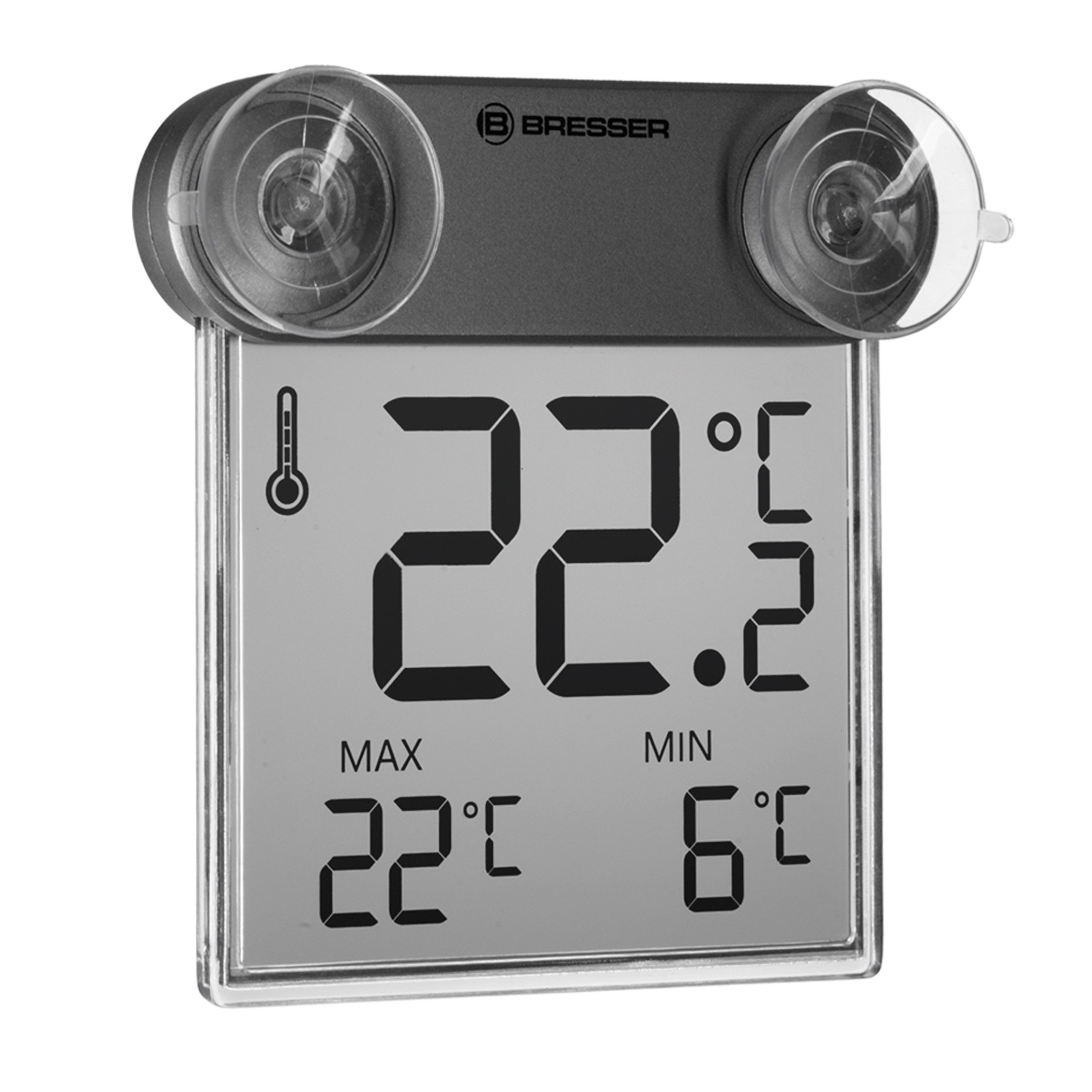 Raumthermometer BRESSER Fensterthermometer Translucidus WT