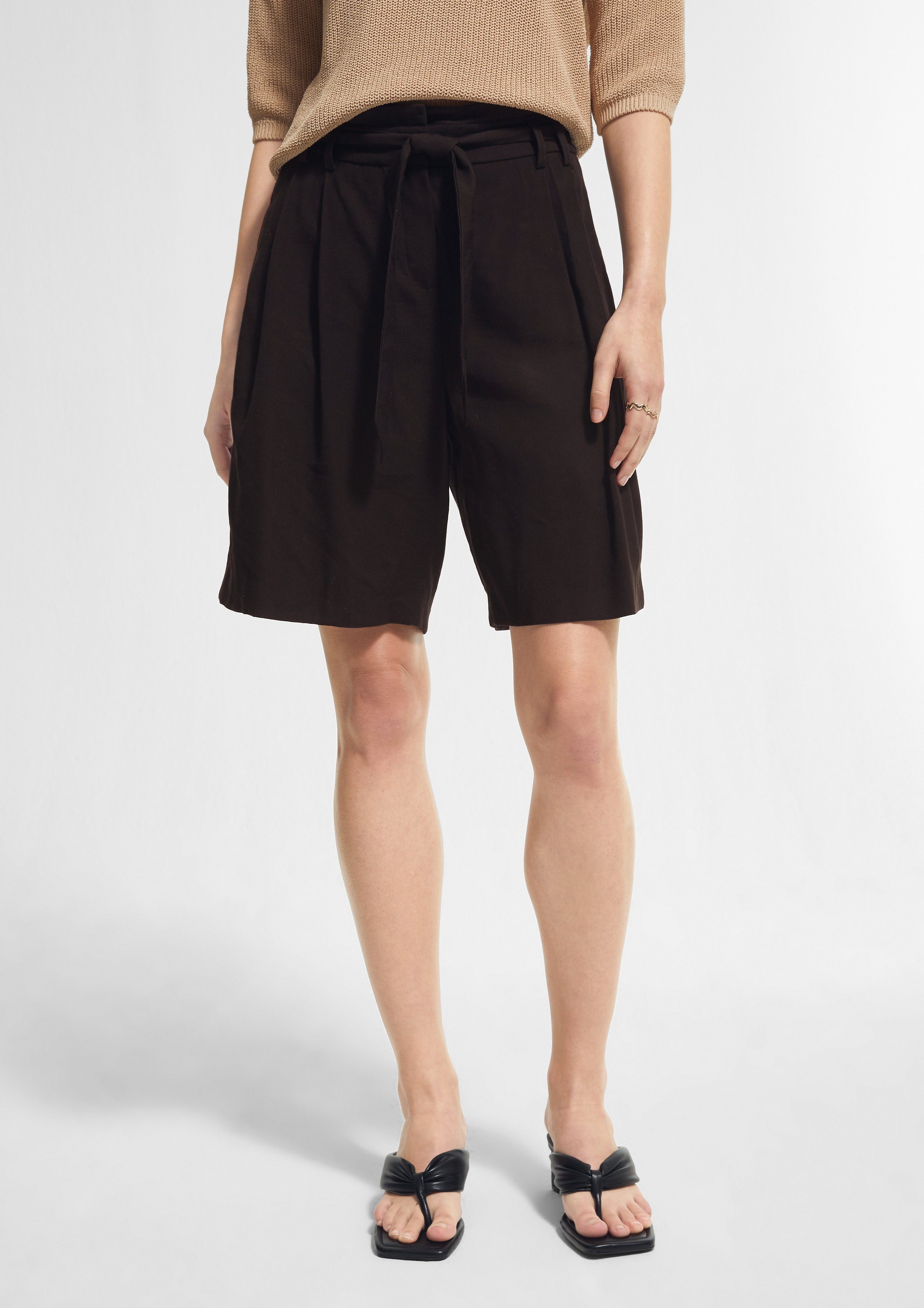 Comma Shorts »Regular: Shorts mit Paperbag-Bund« (1-tlg) online kaufen |  OTTO