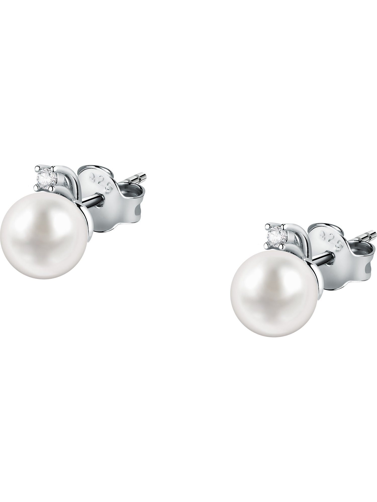 FAVS Paar Серьги-гвоздики FAVS Damen-Ohrstecker 925er Silber Süßwasserperle