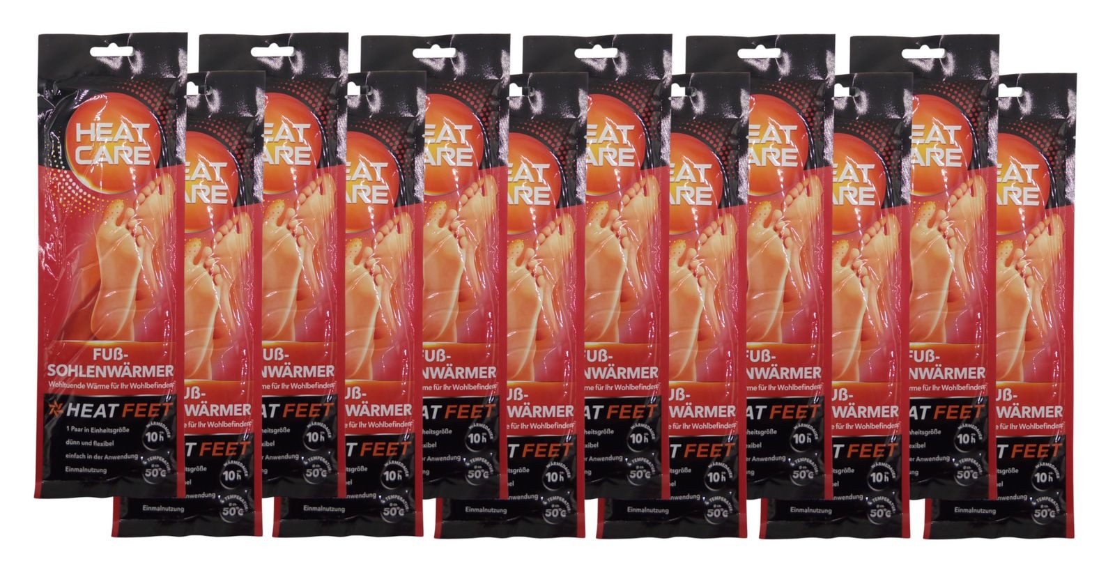 BURI Fußwärmer 24 Paar Fußsohlenwärmer "Heat Feet" Wärmesohlen Schuhwärmer Sohle Fußw