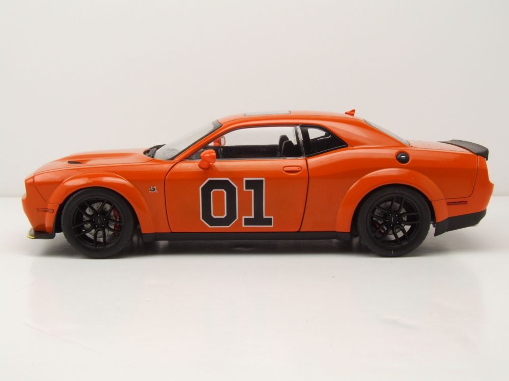 Solido Modellauto Dodge Challenger RT Scat Pack #1 Widebody 2023 orange, Maßstab 1:18