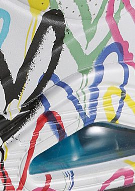 Skechers UNO-SPREAD THE LOVE Wedgesneaker mit auffälligem Graffiti-Print, Freizeitschuh, Halbschuh, Schnürschuh