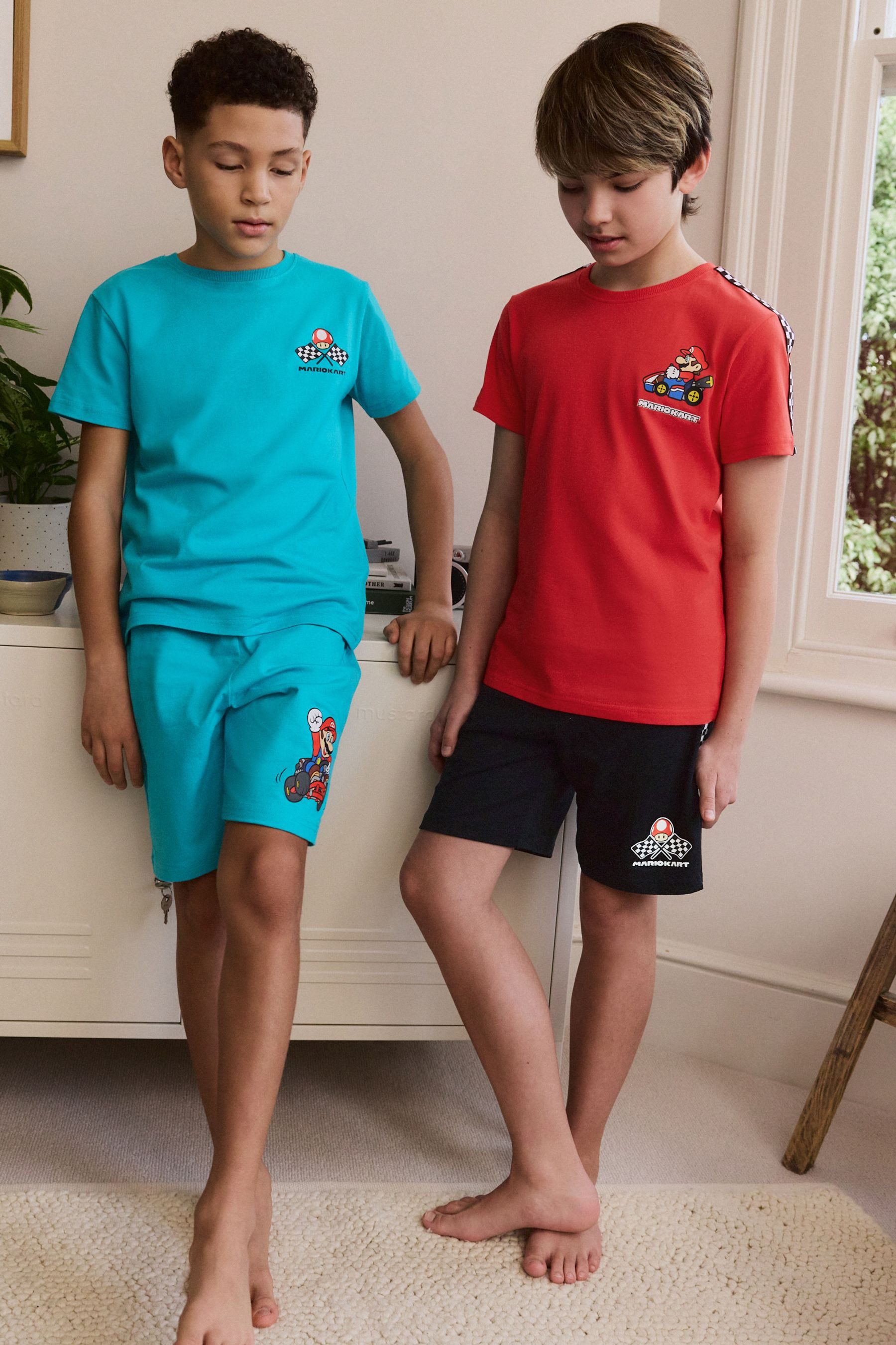 Next Pyjama Kurzer, lizenzierter Schlafanzug, 2er-Pack (4 tlg)