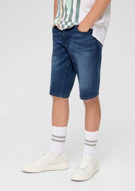 s.Oliver Jeansshorts Jeans-Bermuda Seattle / Regular Fit / Mid Rise / Slim Leg Kontrastnähte, Waschung