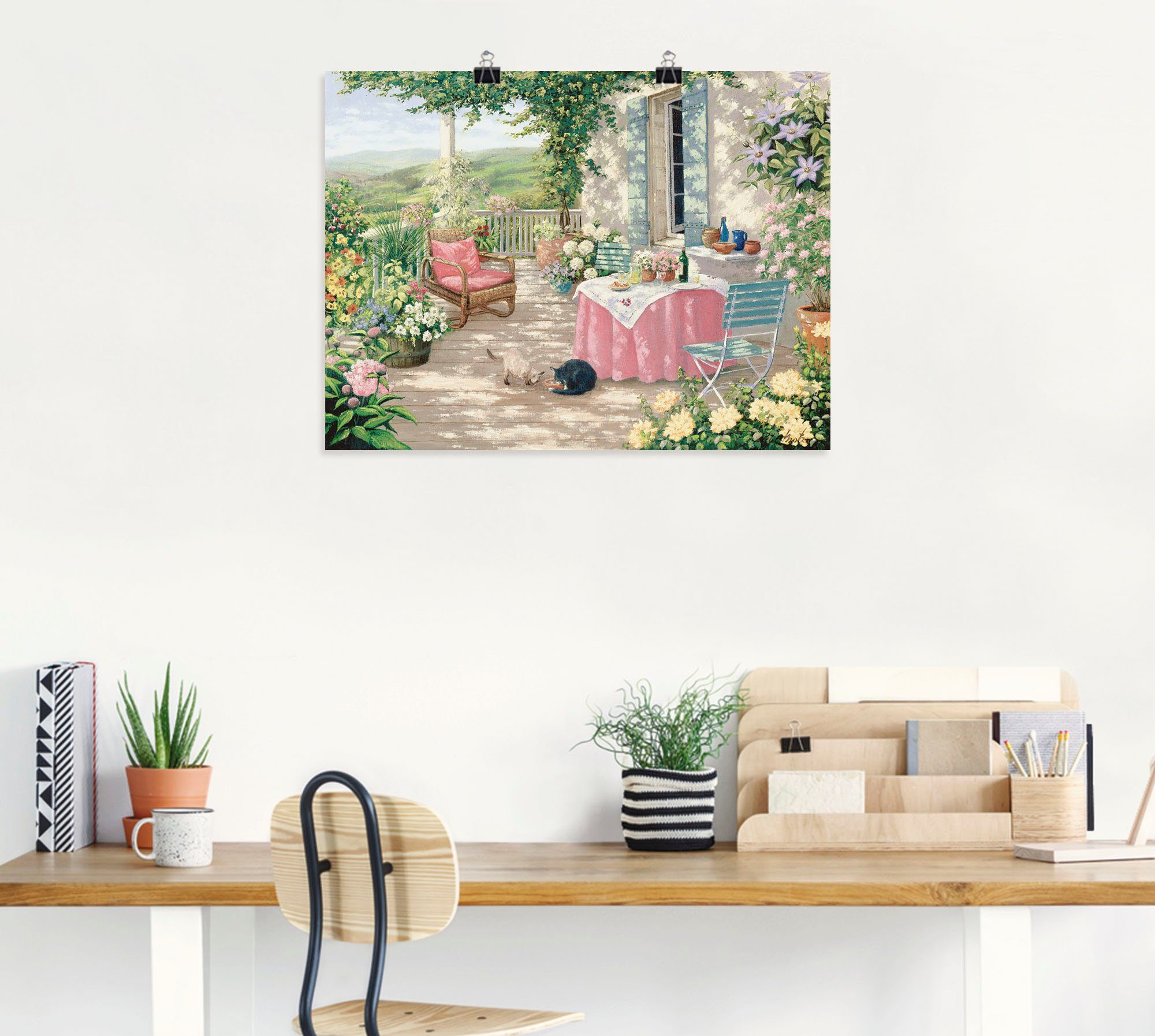 Artland Wandbild Brunch, Garten (1 St), als Leinwandbild, Poster in verschied. Größen