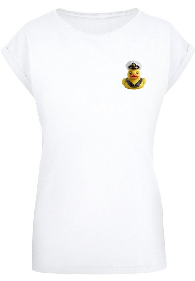 F4NT4STIC T-Shirt Rubber Duck Captain Short Sleeve Print