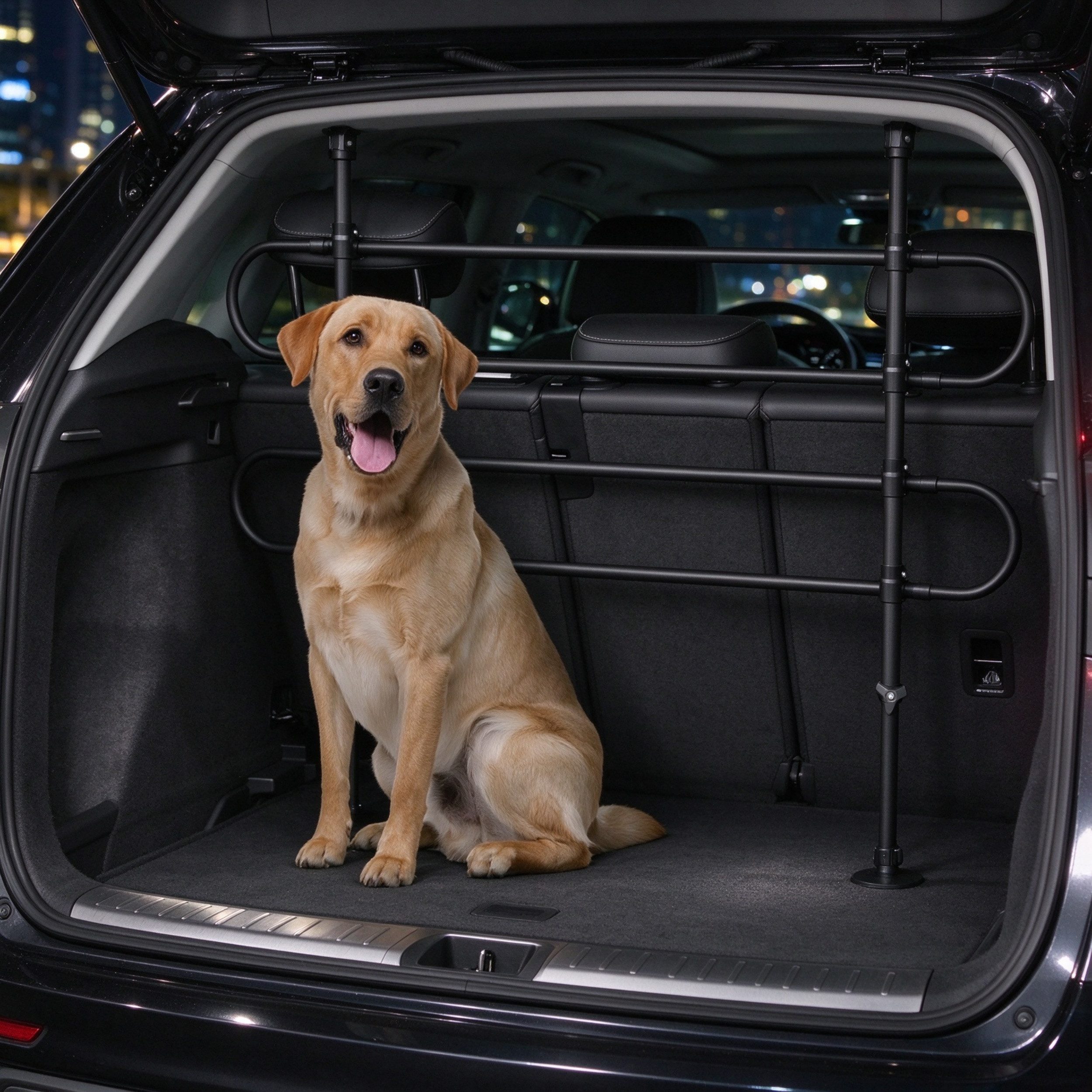 Fine Life Pro Zaunriegel Ausziehbares Sicherheits-Trenngitter für Hunde, Universell für Türen und Treppen, flexibel