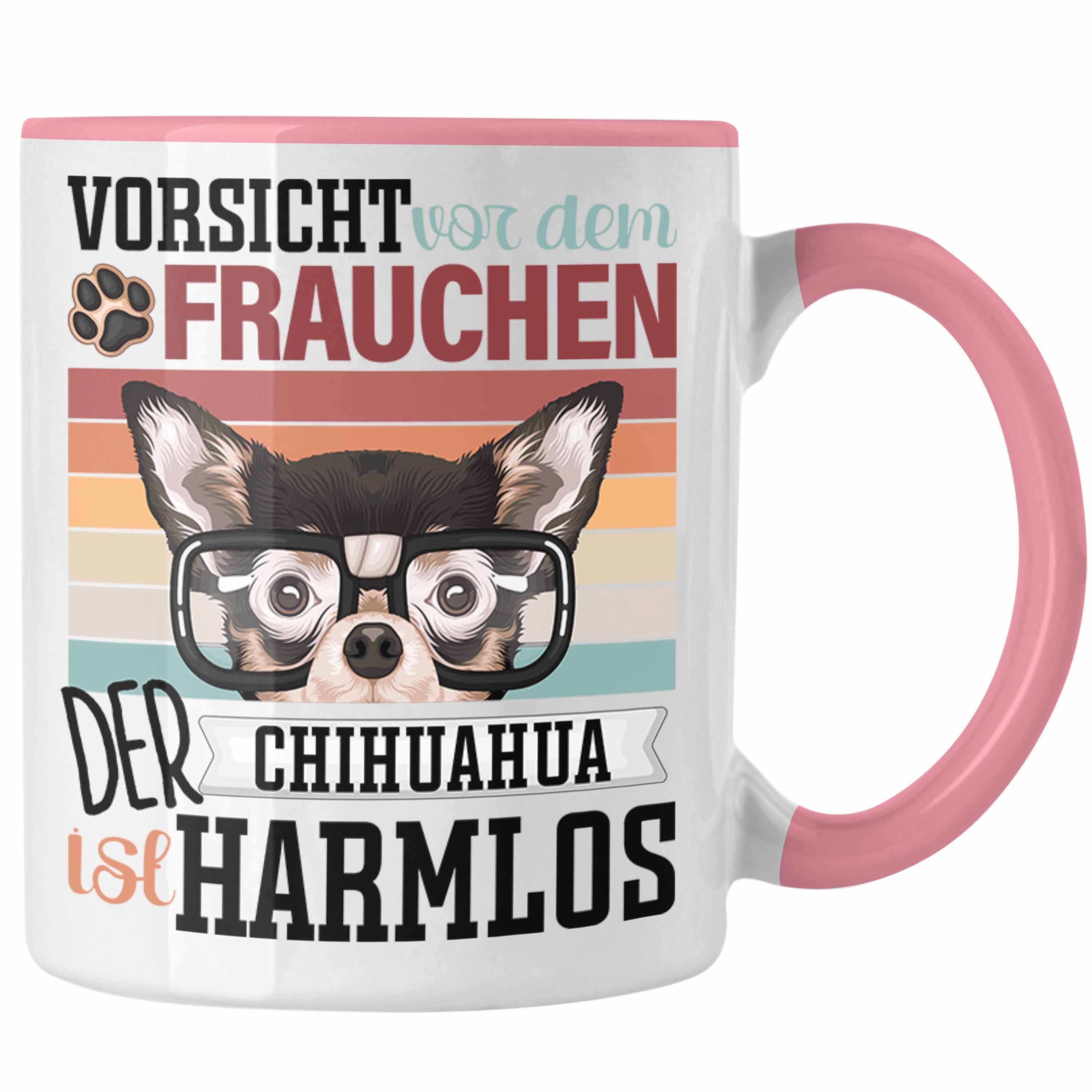 Trendation Tasse Chihuahua Besitzerin Frauchen Tasse Geschenk Lustiger Spruch Geschenki Rosa