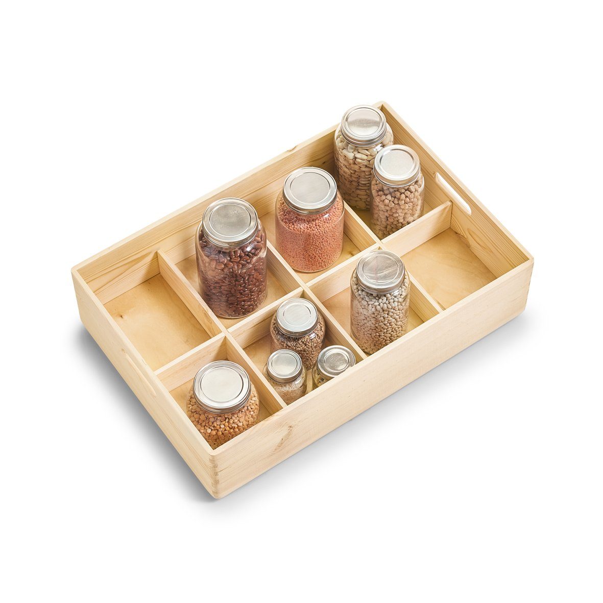 Zeller Present Allzweckkiste, Nadelholz, Kiefer, 60 x 40 x 15 cm