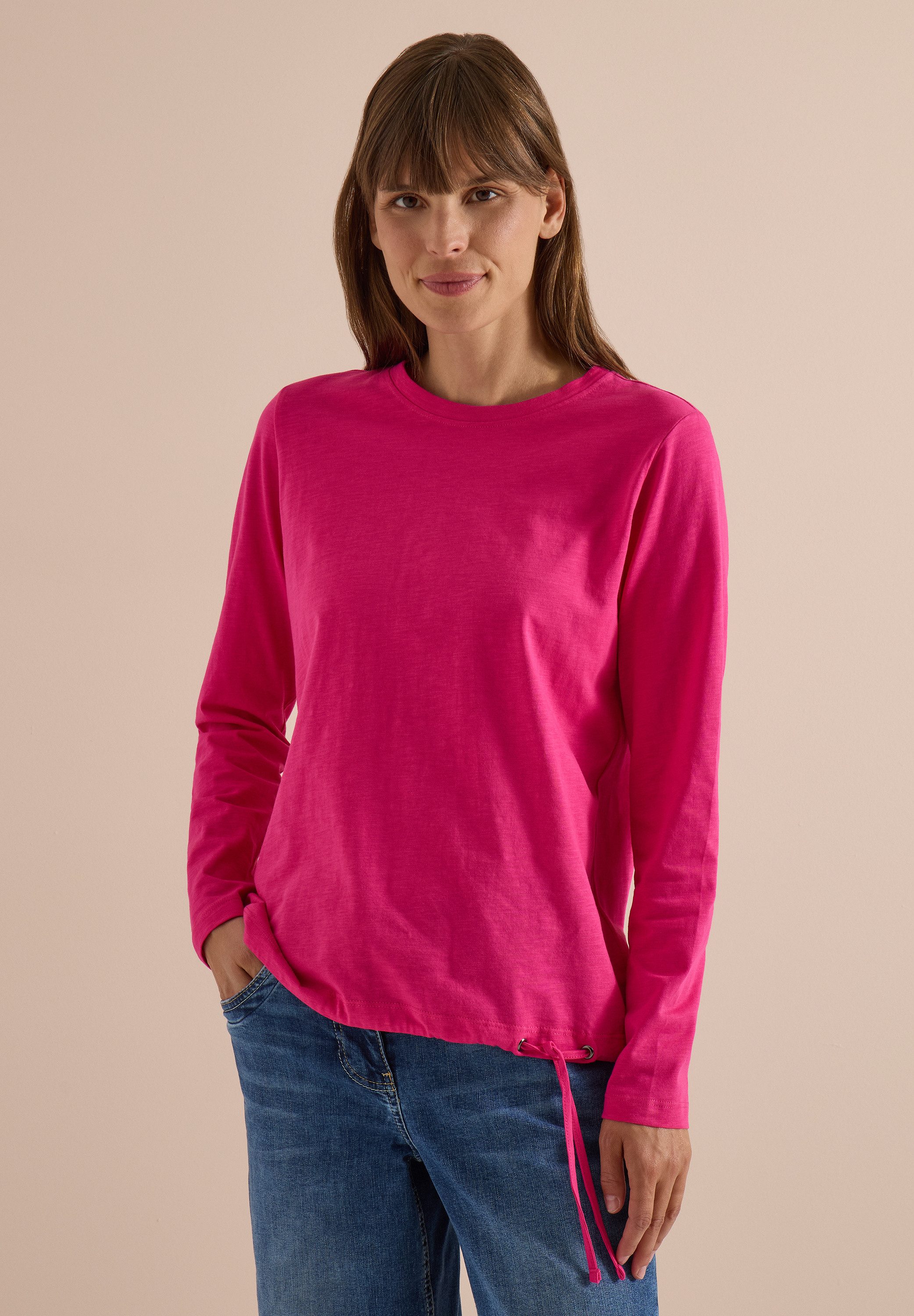 CECIL Langarmshirt aus reiner Baumwolle