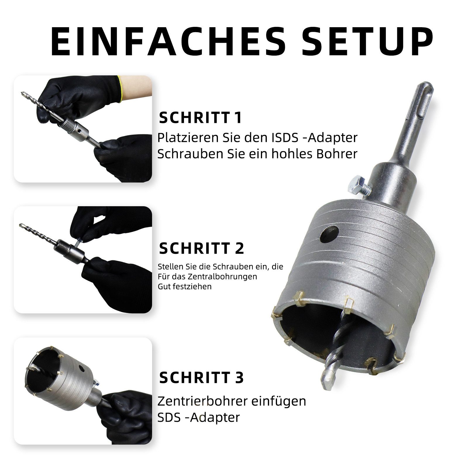 CCLIFE Lochsäge Bohrkrone 50-100 mm steckdosenbohrer günstig online kaufen