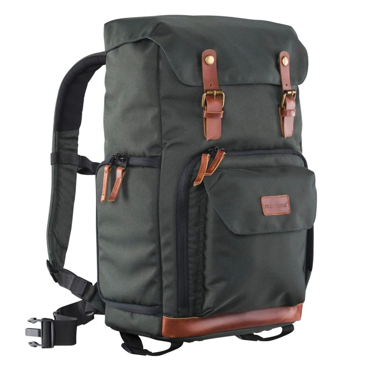 mantona Fototasche Fotorucksack Luis Retro