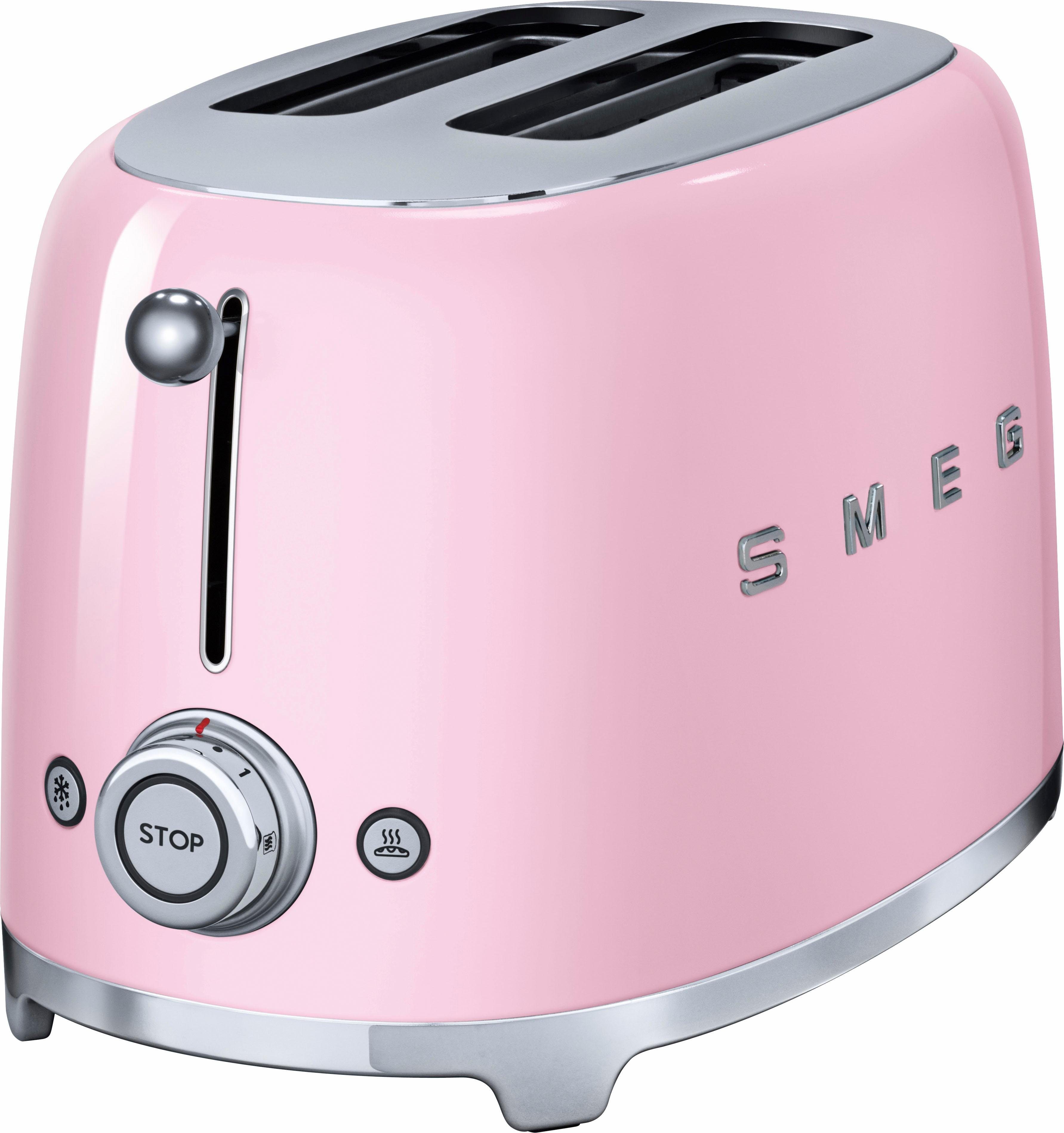 Smeg Тостеры TSF01PKEU, 2 kurze Schlitze, für 2 Scheiben, 950 W