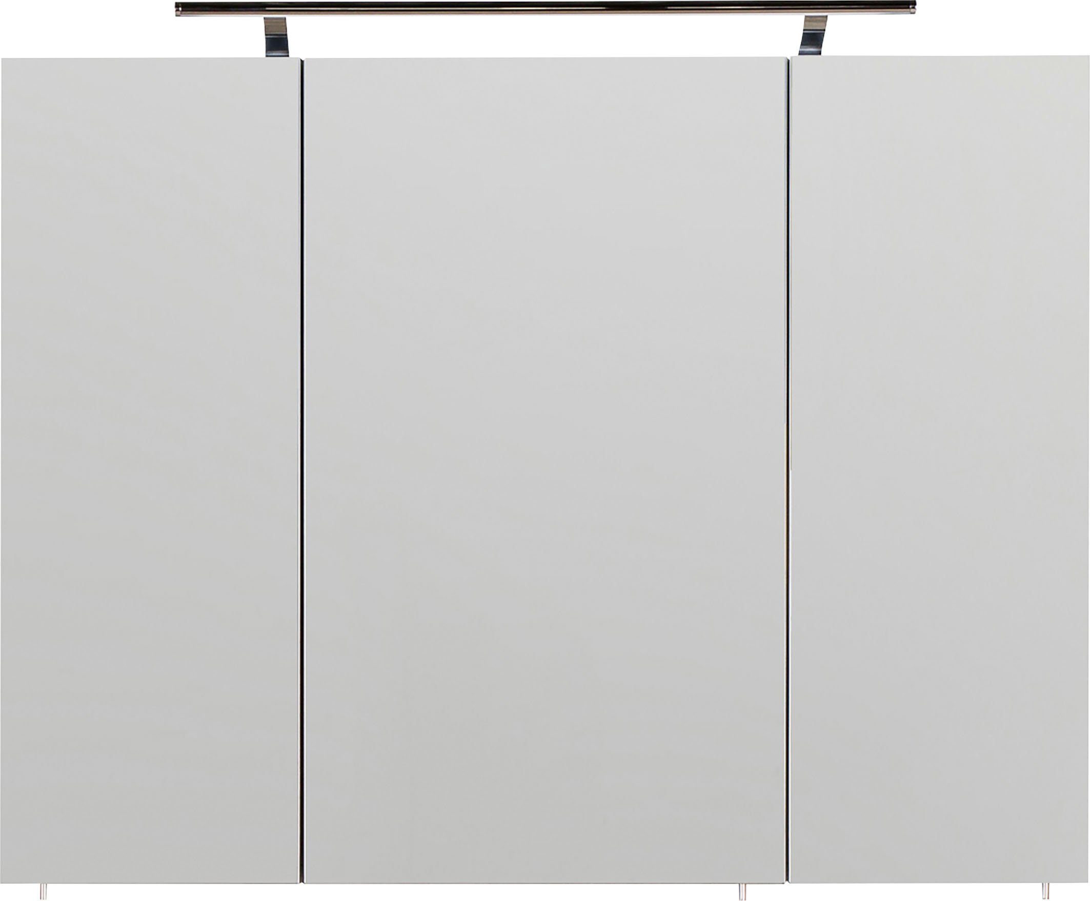 Breite 90 cm Spiegelschrank | Struktur Eiche Eiche 3040, Struktur MARLIN