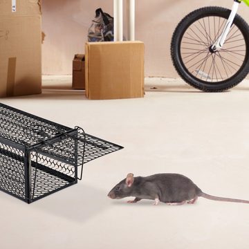 relaxdays Lebendfalle Lebendfalle für Mäuse und Ratten