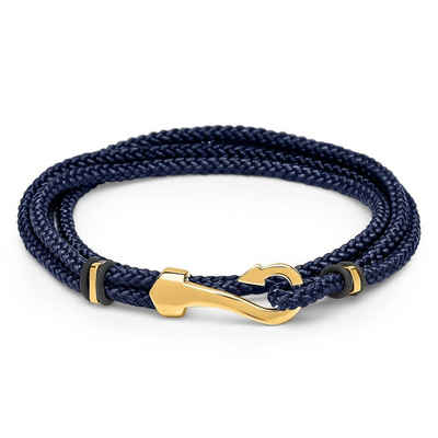 Unique Armband Unisex Armband blau schwarz mit gold Haken TXB0134