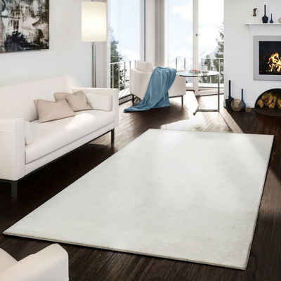 Teppich Naturfaser Wohnzimmer Teppich Kurzflor Handgewebt Modern, TT Home, rechteckig, Höhe: 13 mm