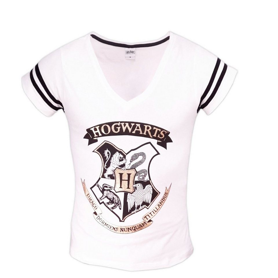 Harry Potter T-Shirt Harry Potter Hogwarts Damen kurzarm Shirt