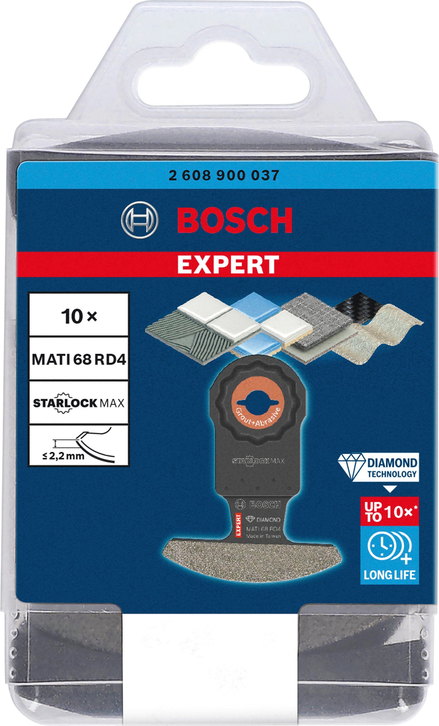 für 68 68 Professional RD4 mm, Bosch 10-St), (Set, MATI Blade 30 Corner Multifunktionswerkzeuge EXPERT Diamantsegmentsägeblatt x