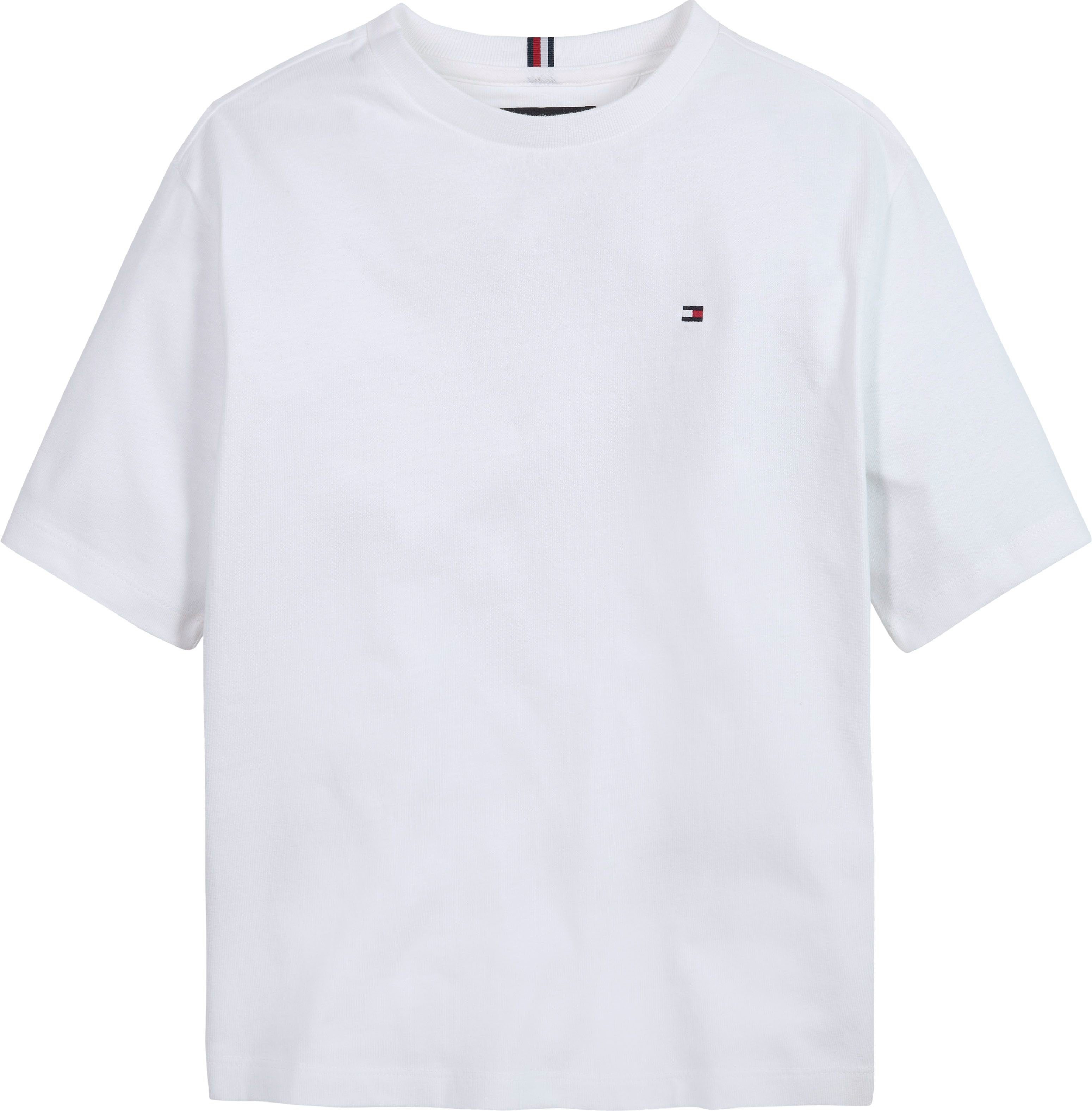 Durchfahrtshöhe Tommy Hilfiger TEE LOGO mit White TOMMY Backprint T-Shirt S/S BOLD