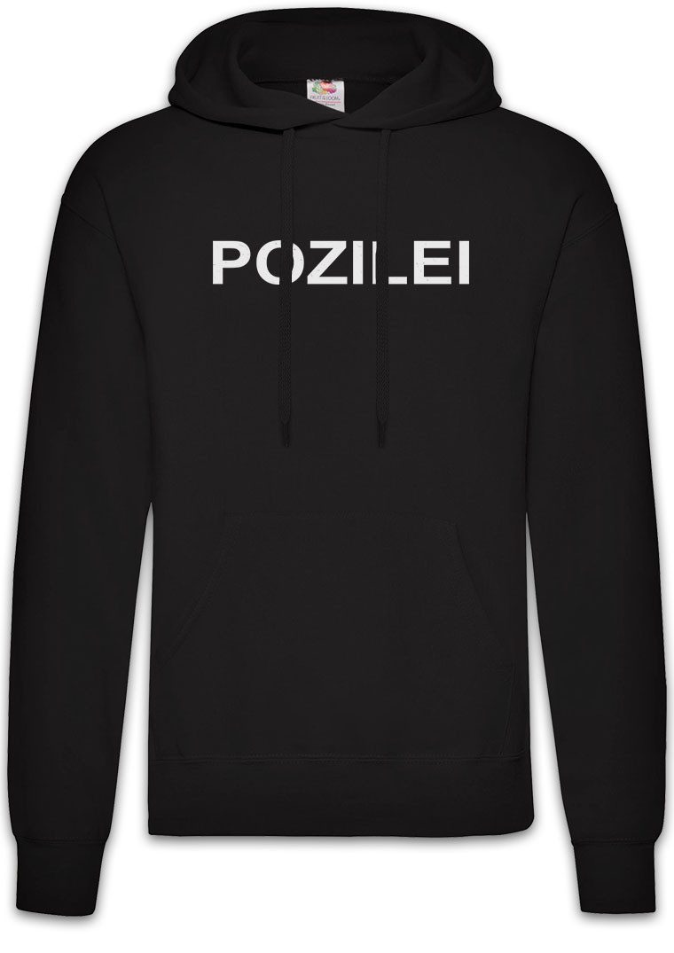 Hoodie Pozilei Herren Hoodie Polizei Fun Kostüm Fasching Karneval