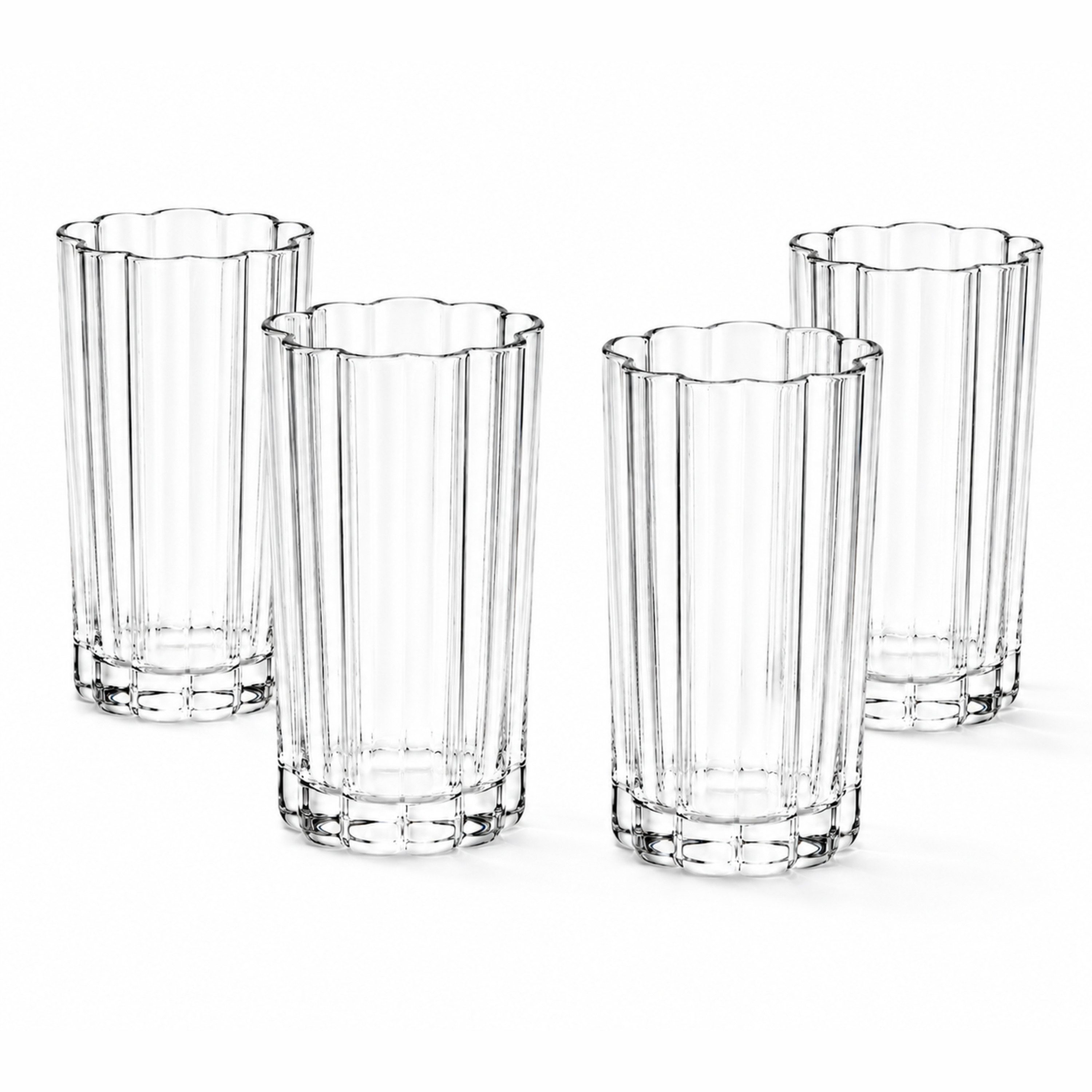 Zoha Glas Trinkgläser Set, Wasserglas BPA-frei, Wasser & Saft, spülmaschinenfest, 12-tlg., 4-teilig, 8-teilig, 12-teilig