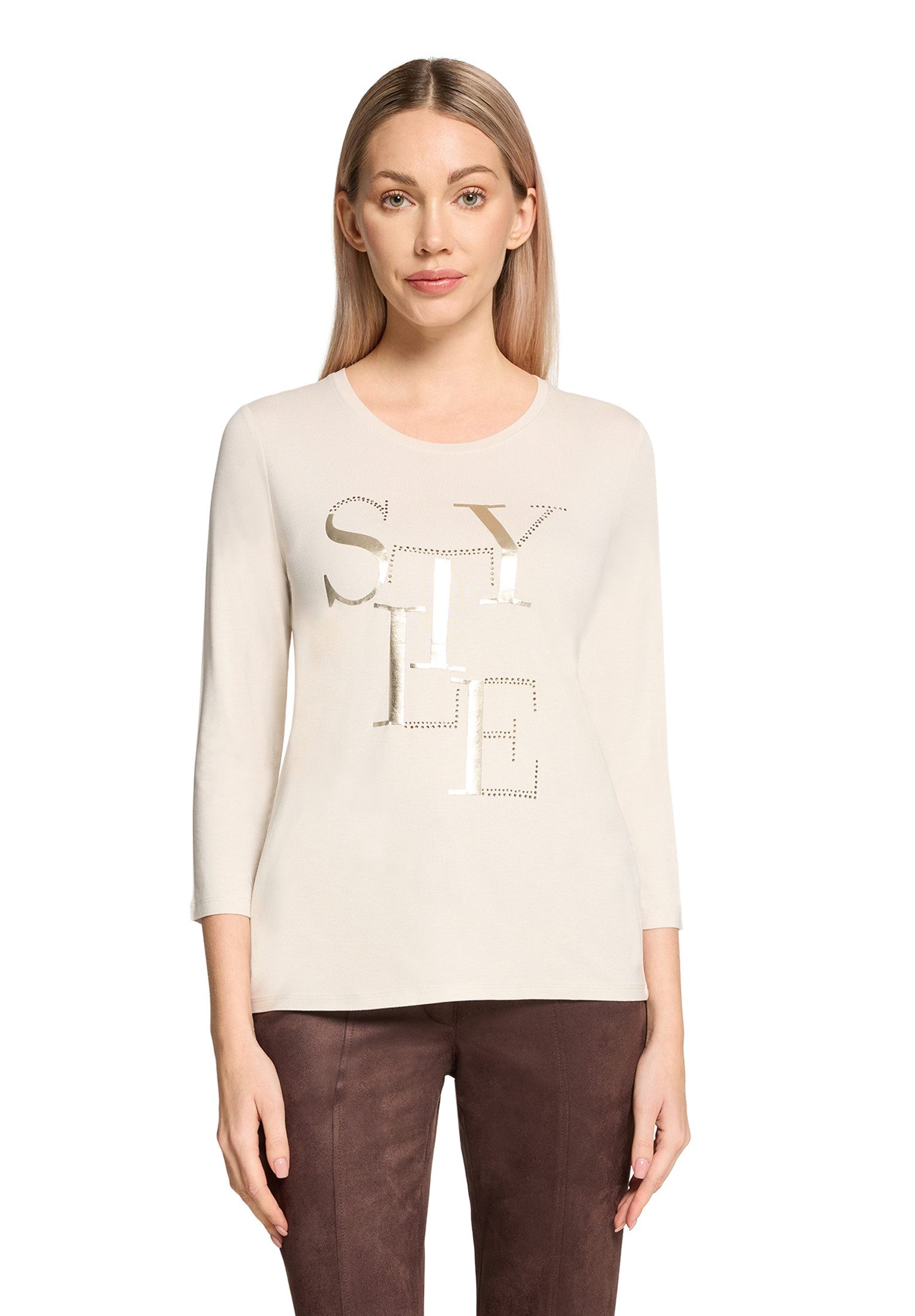 3/4-Arm-Shirt Damen mit Placement