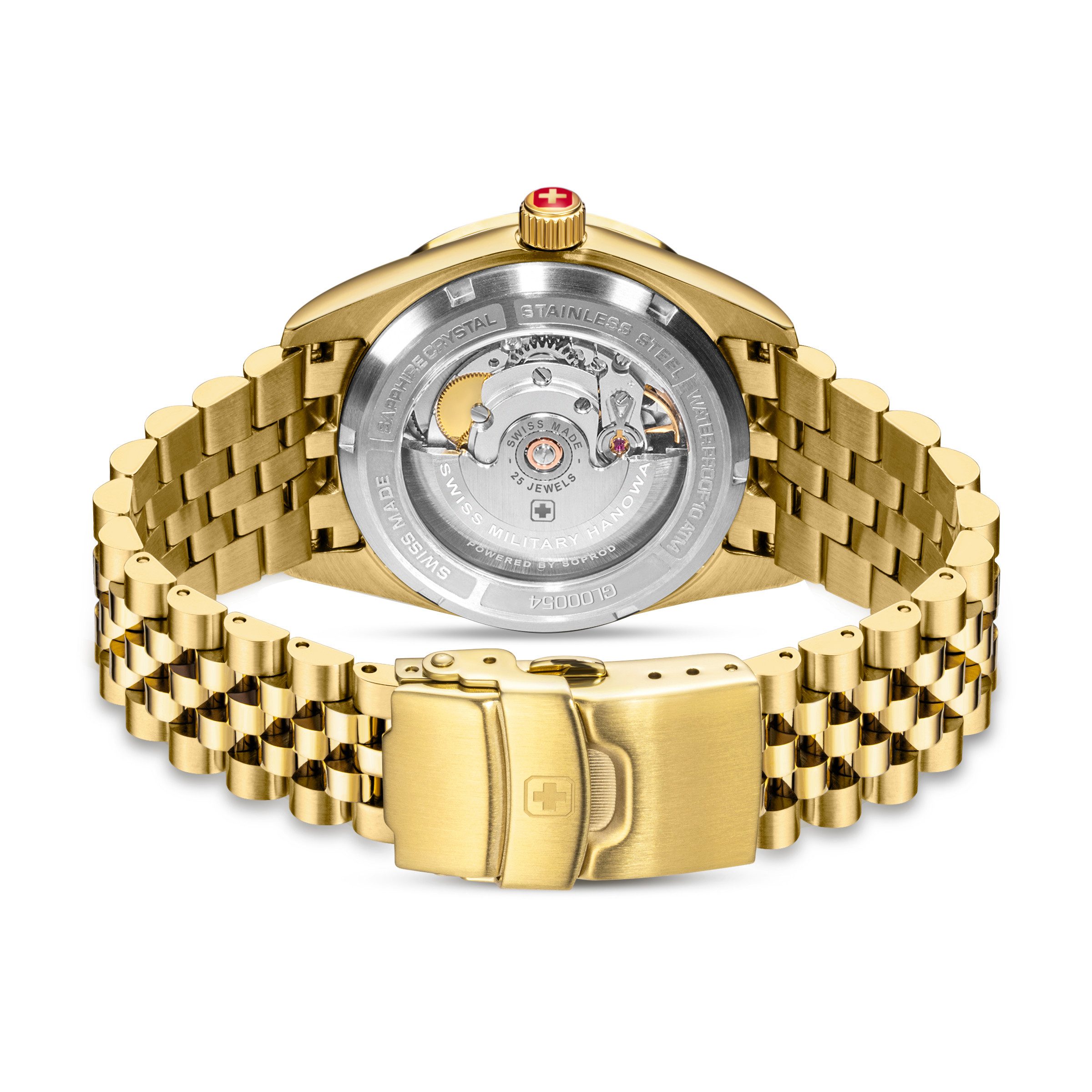 Swiss Military Hanowa Automatikuhr Master Diligenter SMWGL0005410, Armbanduhr, Herrenuhr, Swiss Made, Mechanische Uhr, Edelstahlarmband