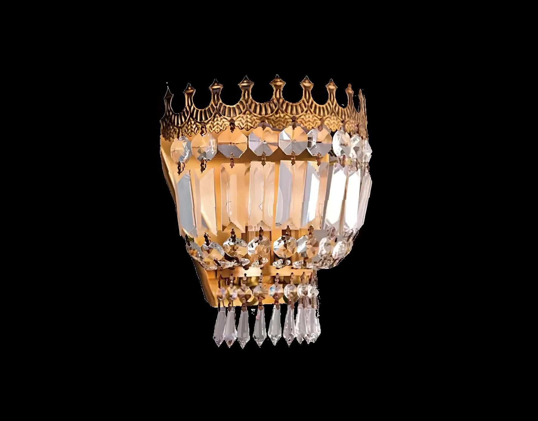 Xlmoebel Wandleuchte Glanz Wandleuchte in Gold mit eleganter Gestaltung, Keine Funktionen, Hergestellt in Europa