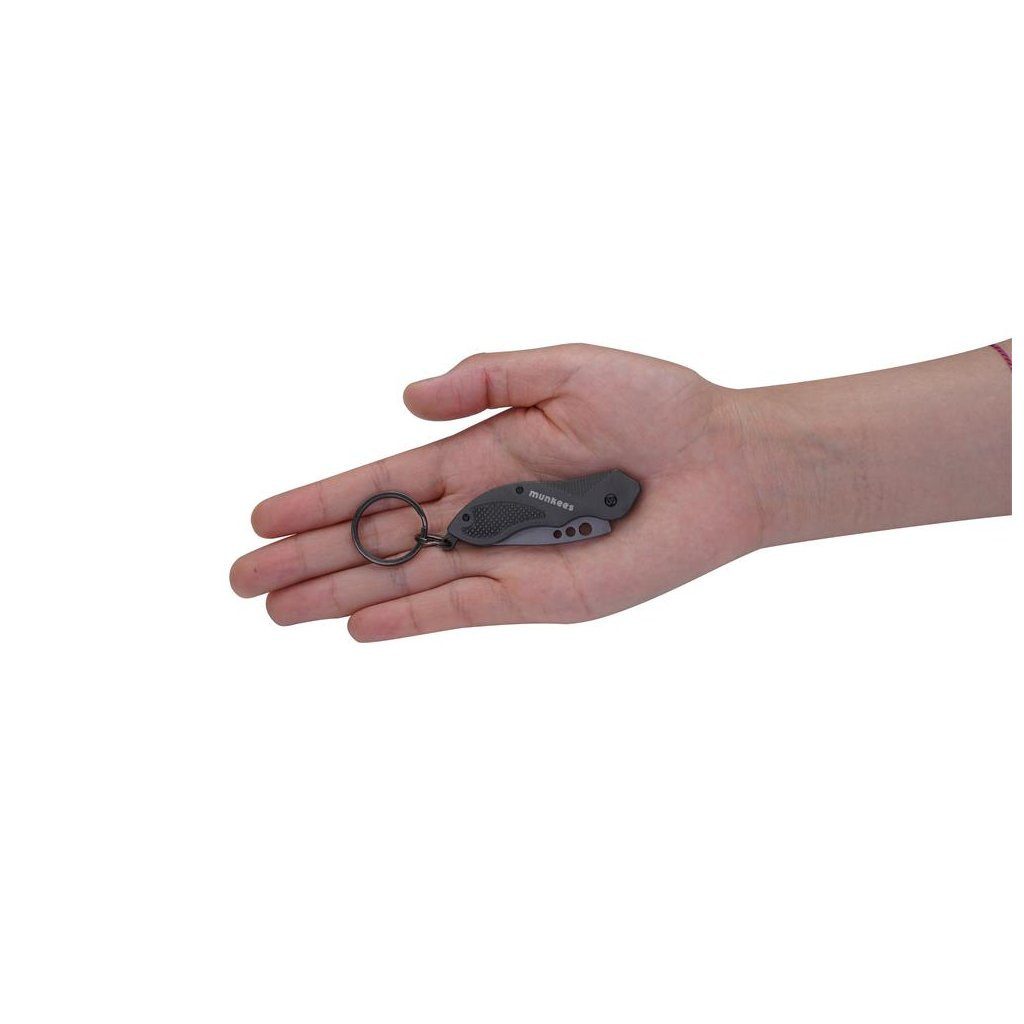 Munkees Universalmesser Klappmesser II in Grau für Alltag, Outdoor und Reise, (Einzelartikel), kompakt, robust, alltagstauglich