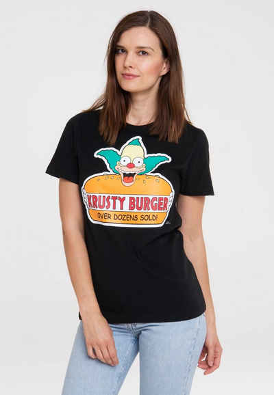 LOGOSHIRT T-Shirt Simpsons - Krusty, der Clown mit lizenziertem Print