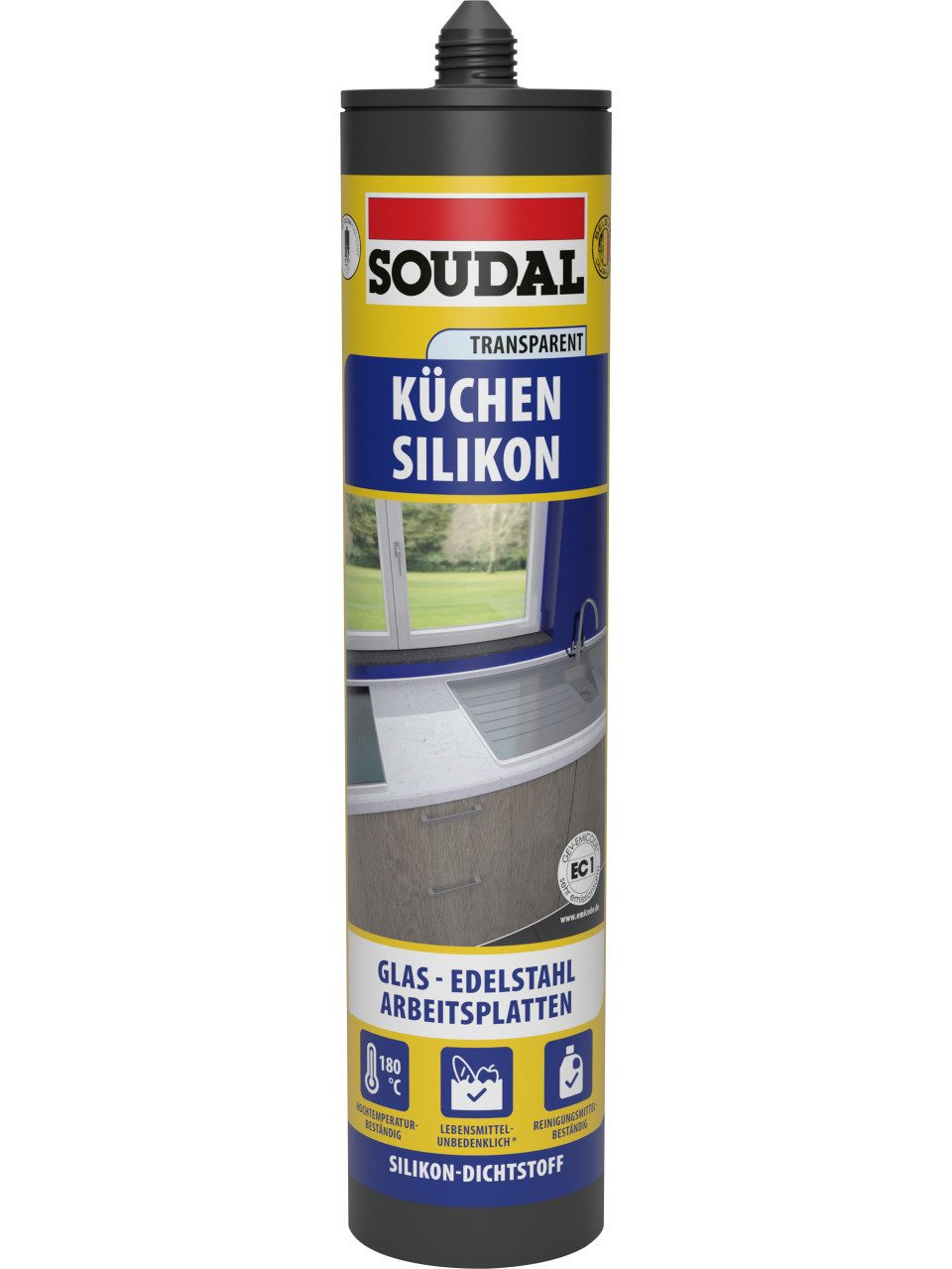 SOUDAL Silikon Soudal Küchen-Silikon transparent 300 ml