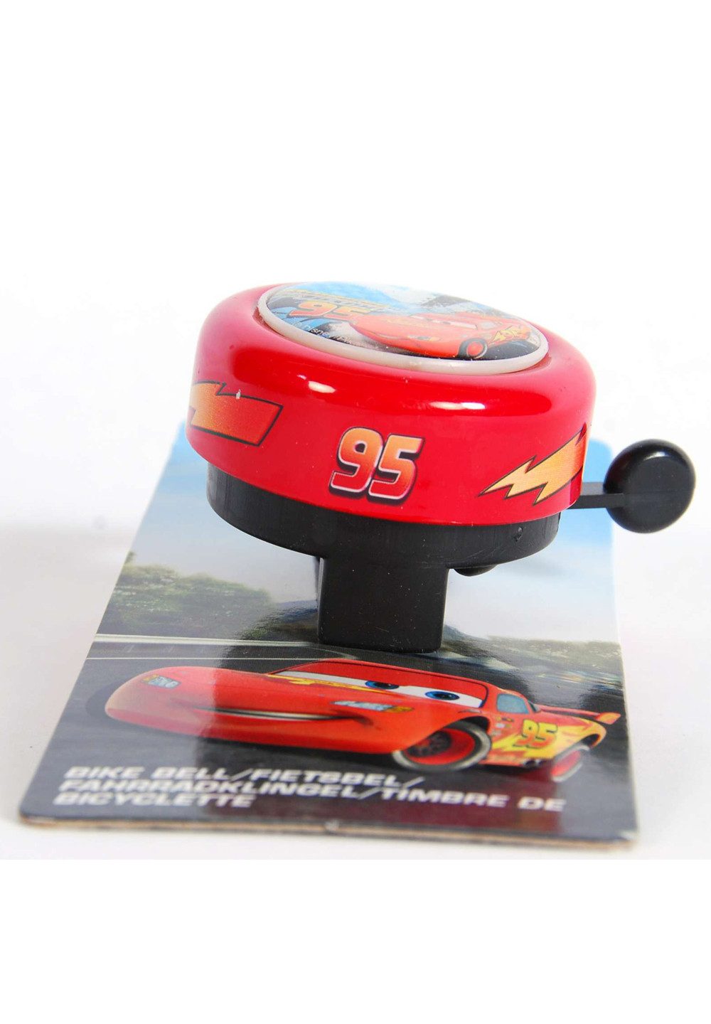 Disney Cars Fahrradklingel Kinder Jungen Fahrradglocke Schelle, mit Lightning McQueen