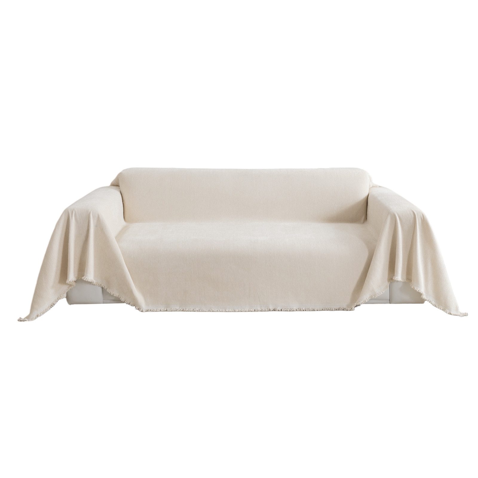 LHGOGO Großer Sofa Überwurf Aus Baumwolle | Jacquard Webart | Sofaüberwurf Decke Als