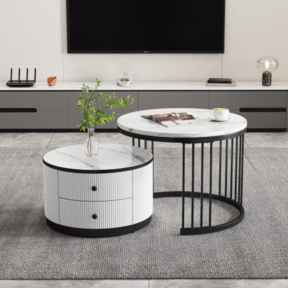 XDeer Couchtisch Elegantes 2-teiliges Couchtisch-Set in günstig online kaufen