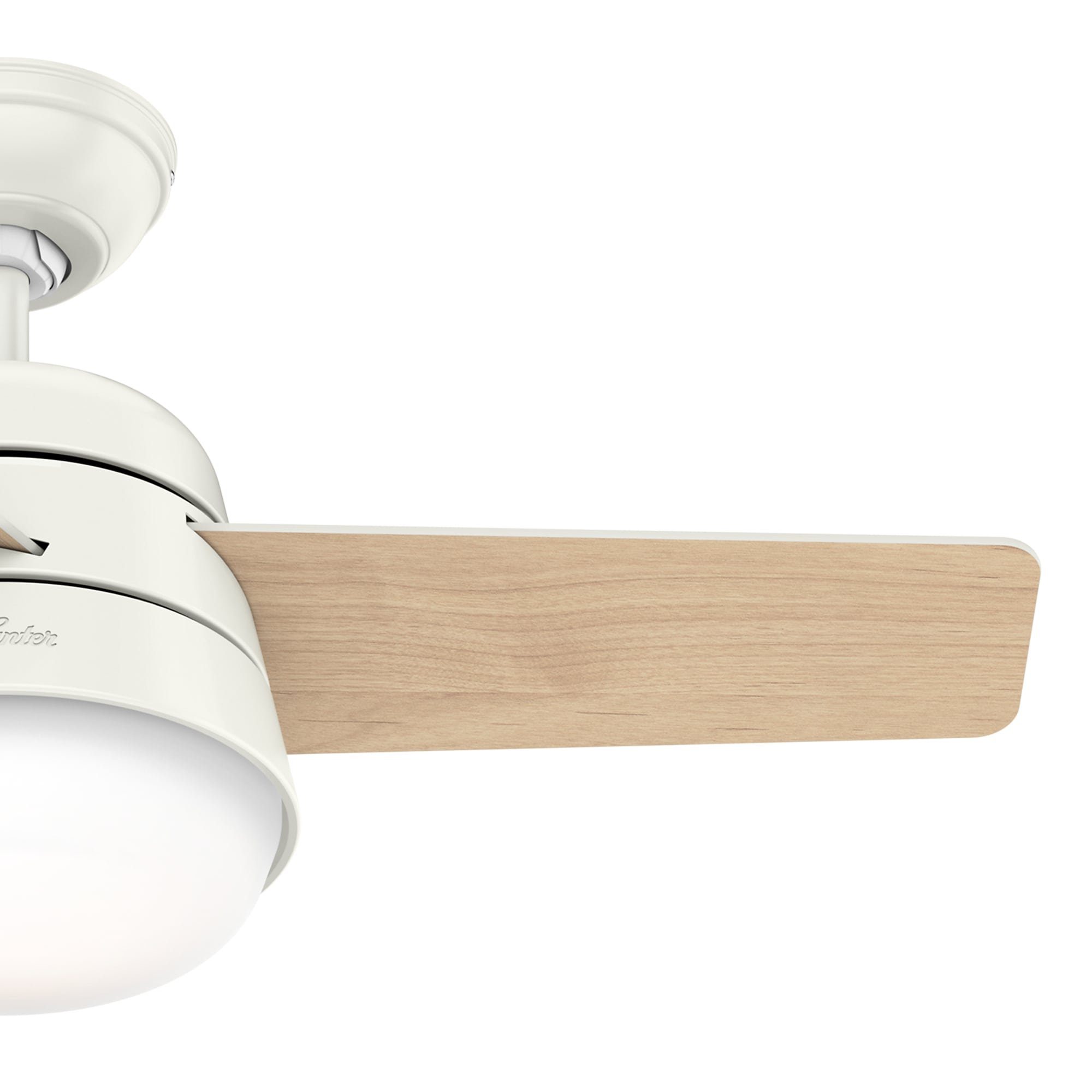 Hunter Deckenventilator Deckenventilator Finley S Weiß mit Licht & Fernbedienung