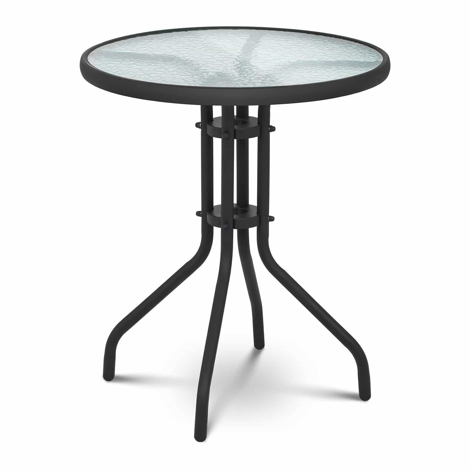 Uniprodo Gartentisch Gartentisch rund Balkontisch Bistrotisch