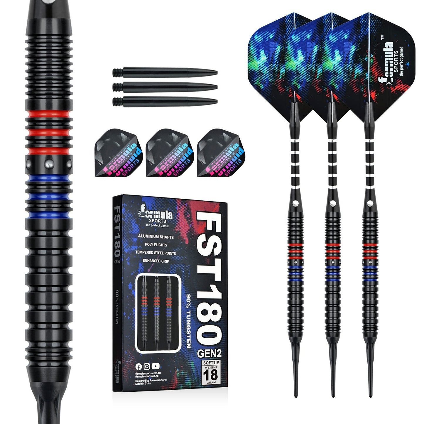 Dartpfeil GEN2 90% Wolfram Soft Tip 18g