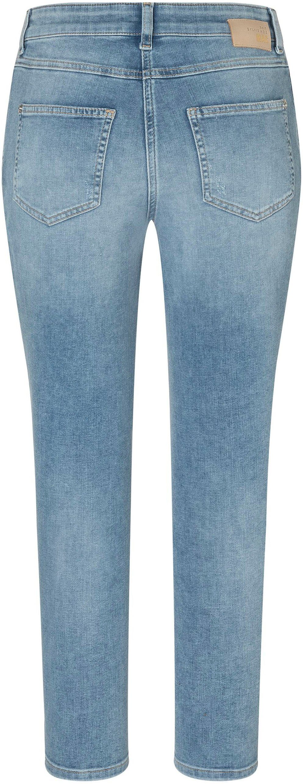 MAC Slim-fit-Jeans Schnitt blue Sylvie schmaler commercial MAC used von Meis Gerader bright Mel by Meis Sylvie